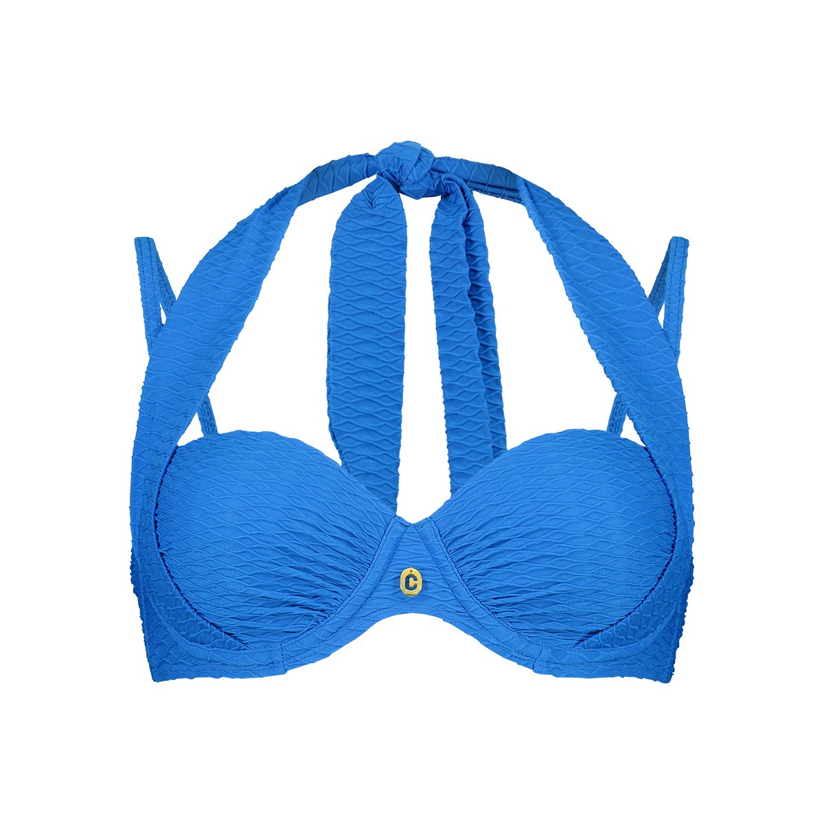 multiway bikini top blue snake maat 38C (75C)