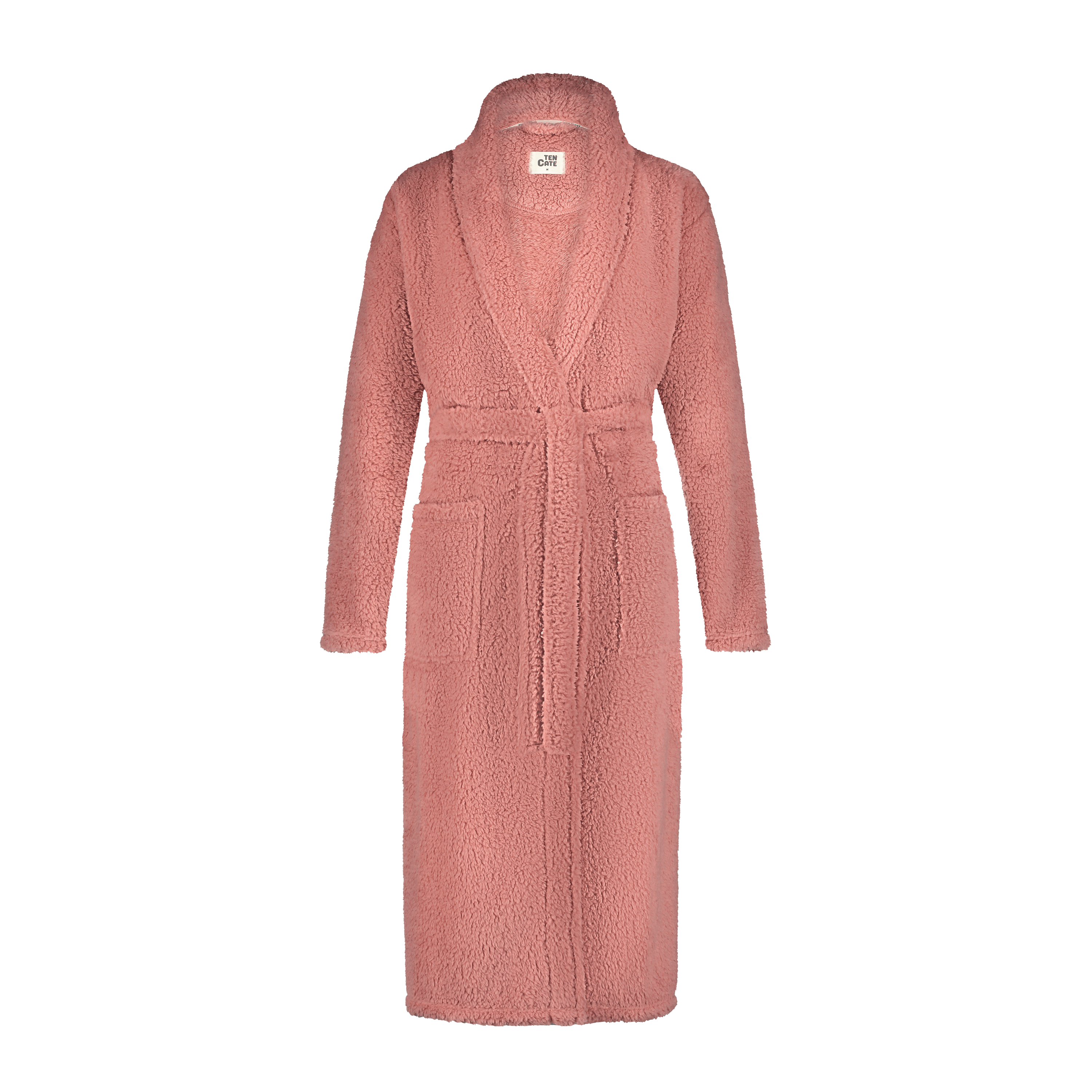 Badjas pink teddy maat L