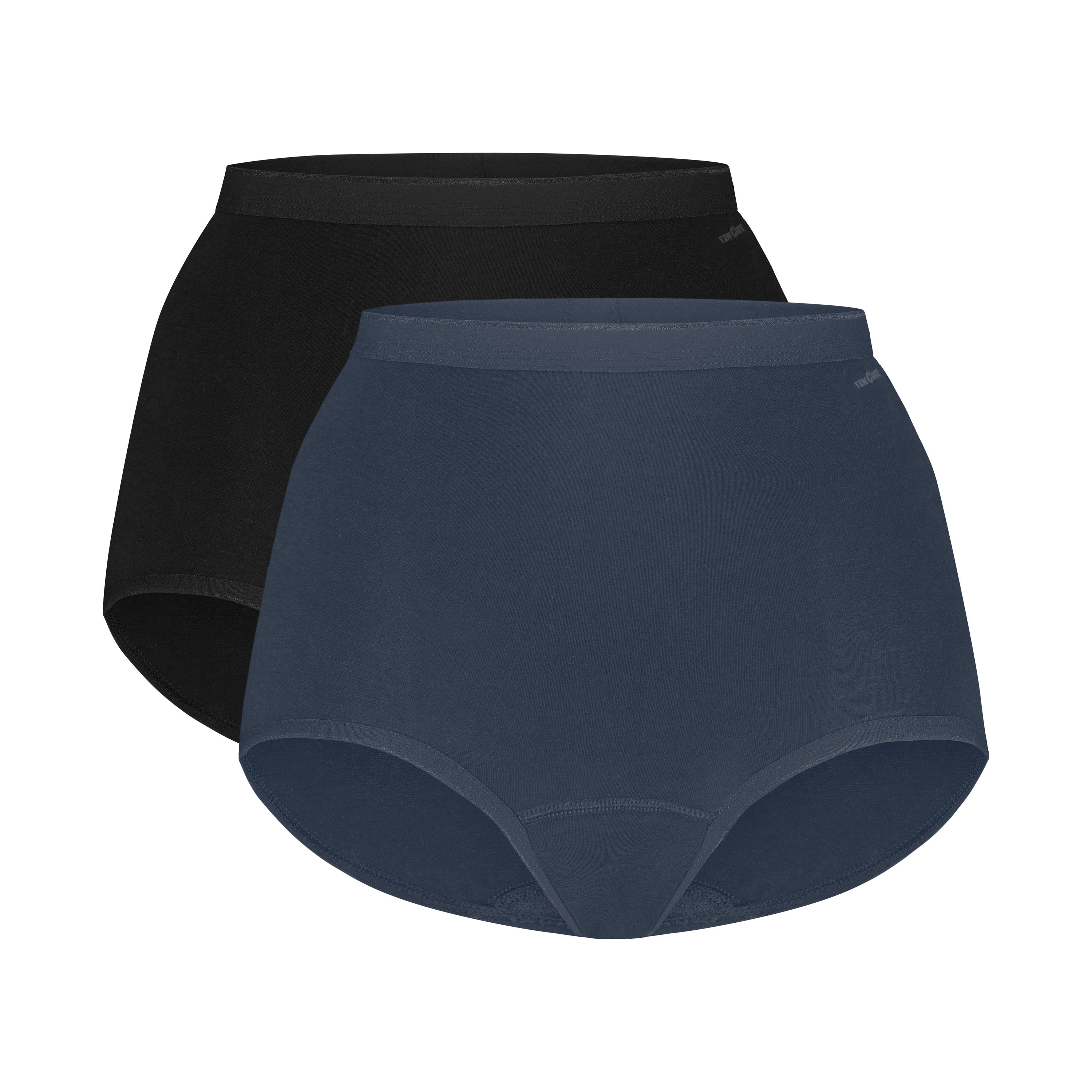 Limited edition high waist zwart en blauw 2 pack maat S