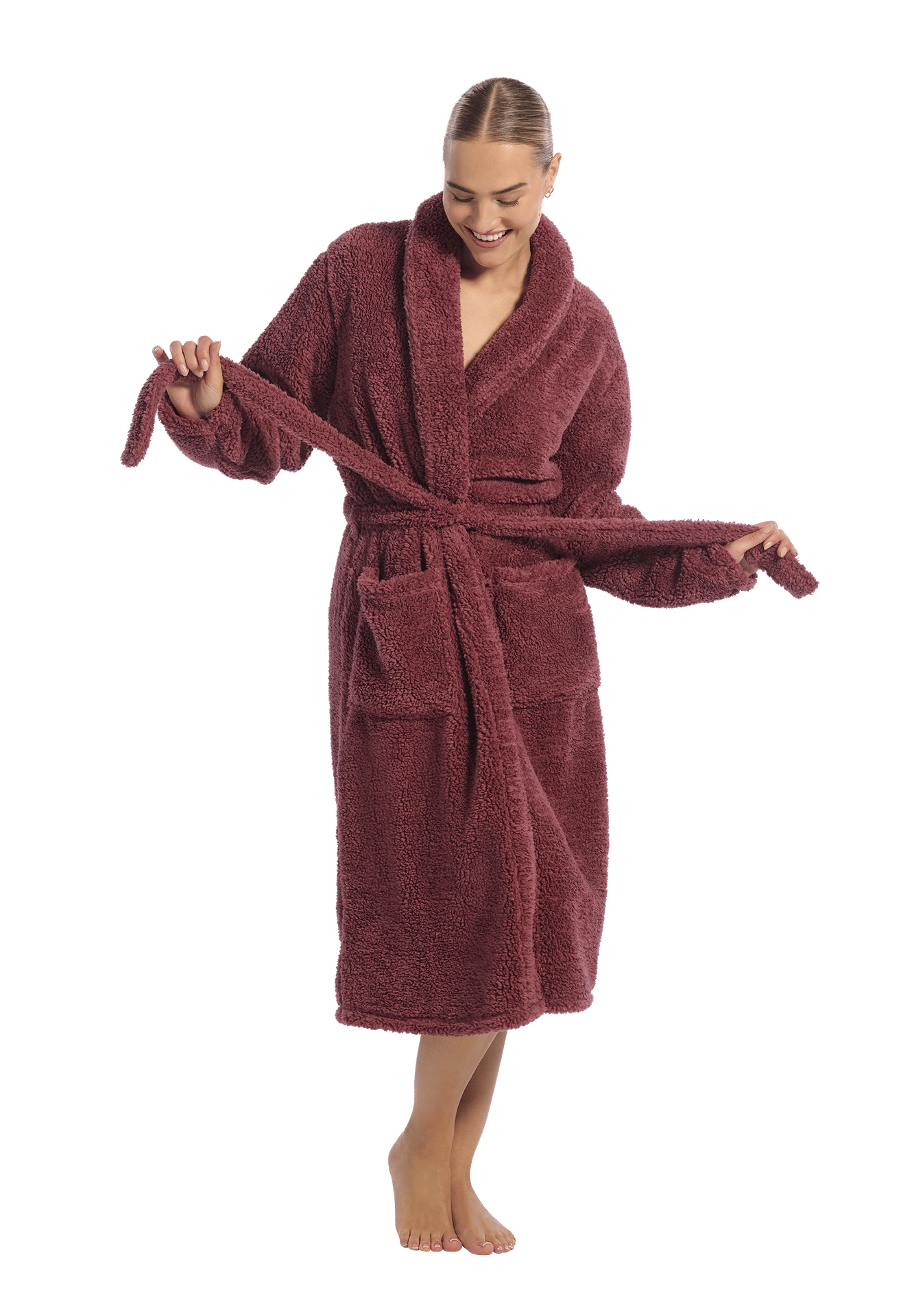 Badjas mauve maat M