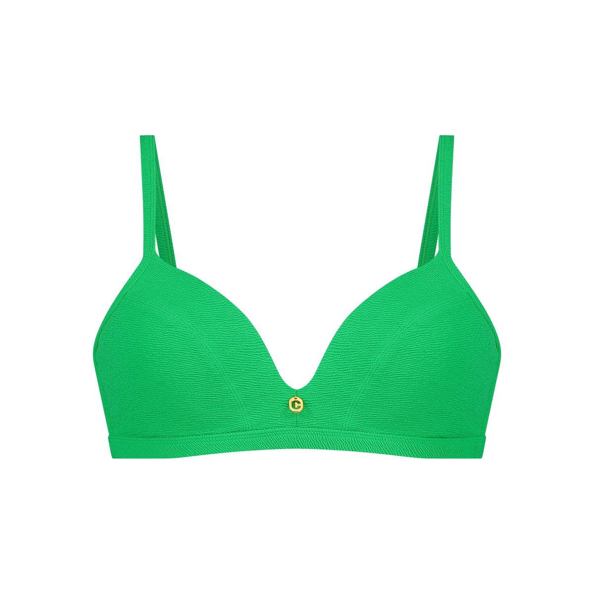 triangle bikinitop bright green relief maat 36C (70C)