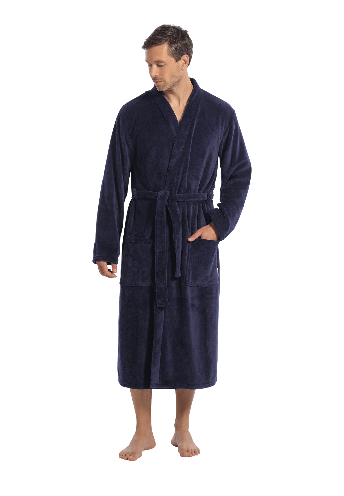 Badjas navy blues maat M