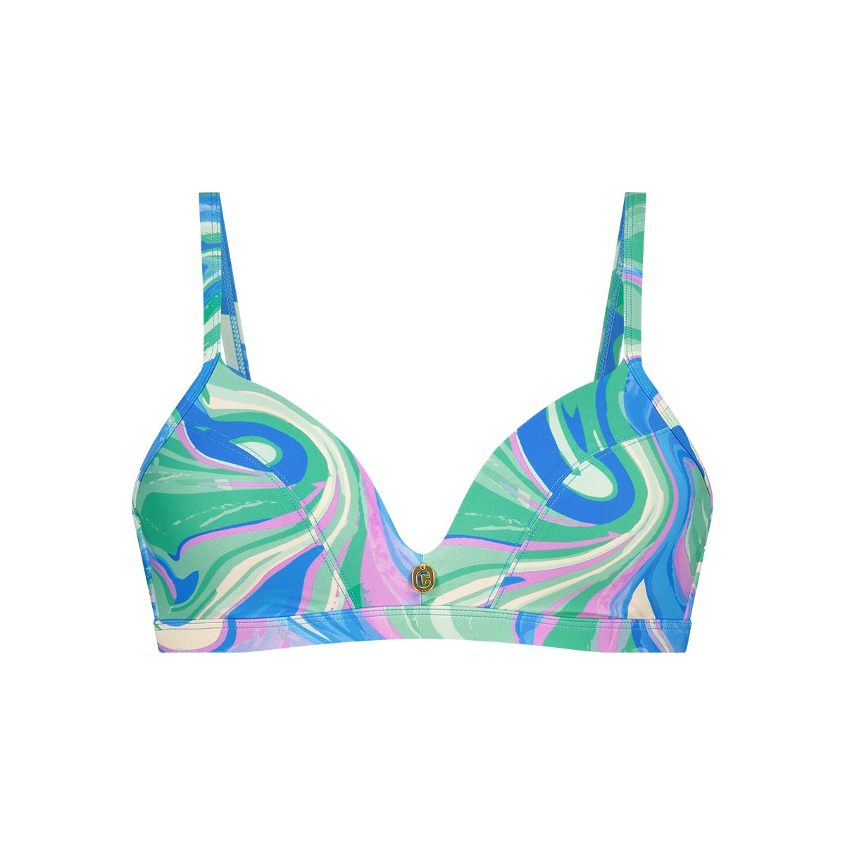 triangle bikini top swirl maat 36C (70C)