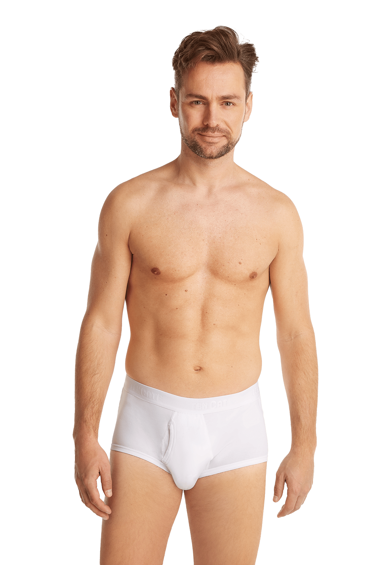 2 Pack Classic slip heren met gulp 32320 Heren ondergoed met sluiting Biologisch katoen