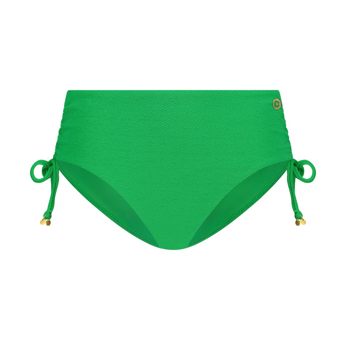 Bikini bottom midi bow bright green relief maat 36