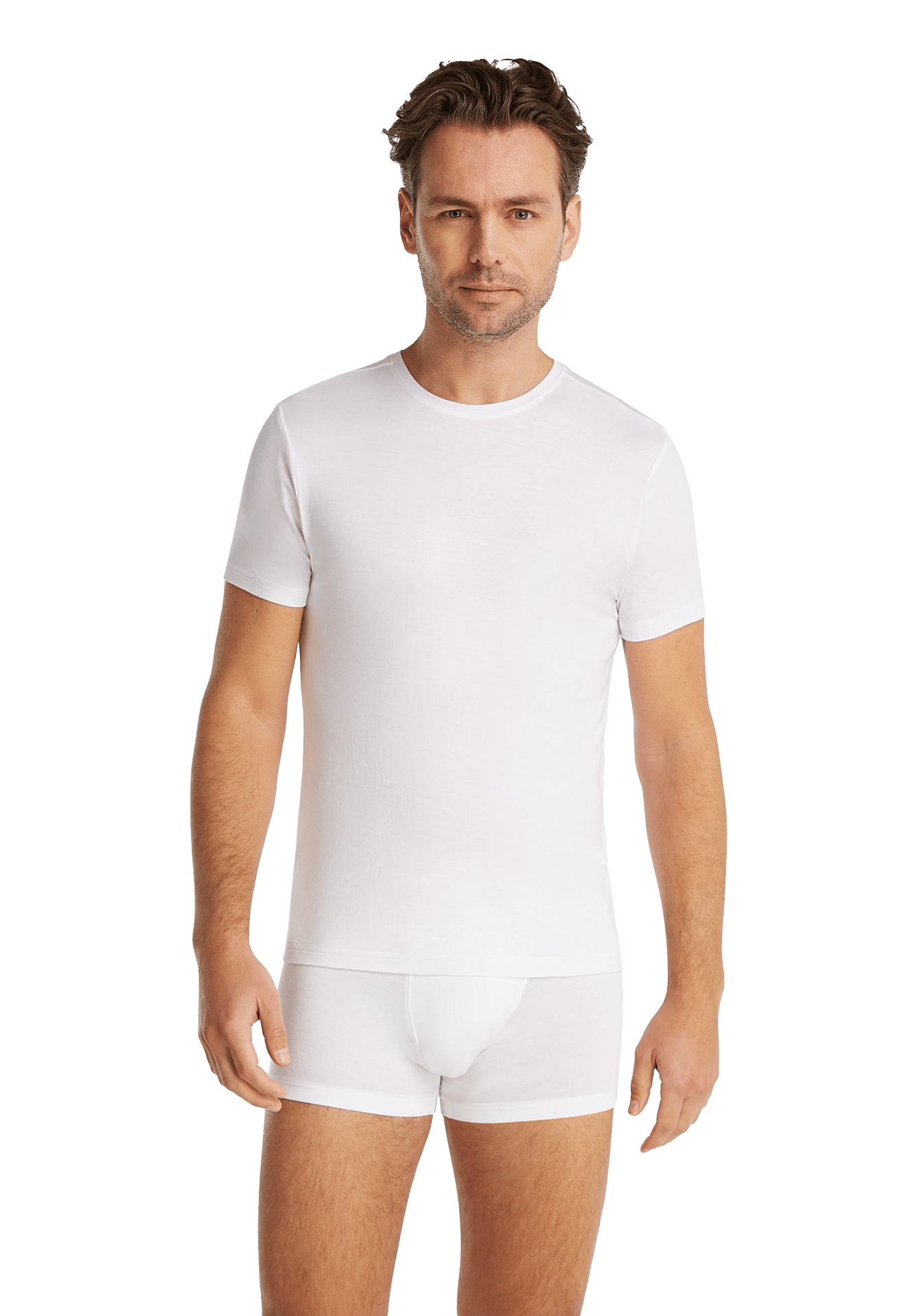 T-shirt wit maat L