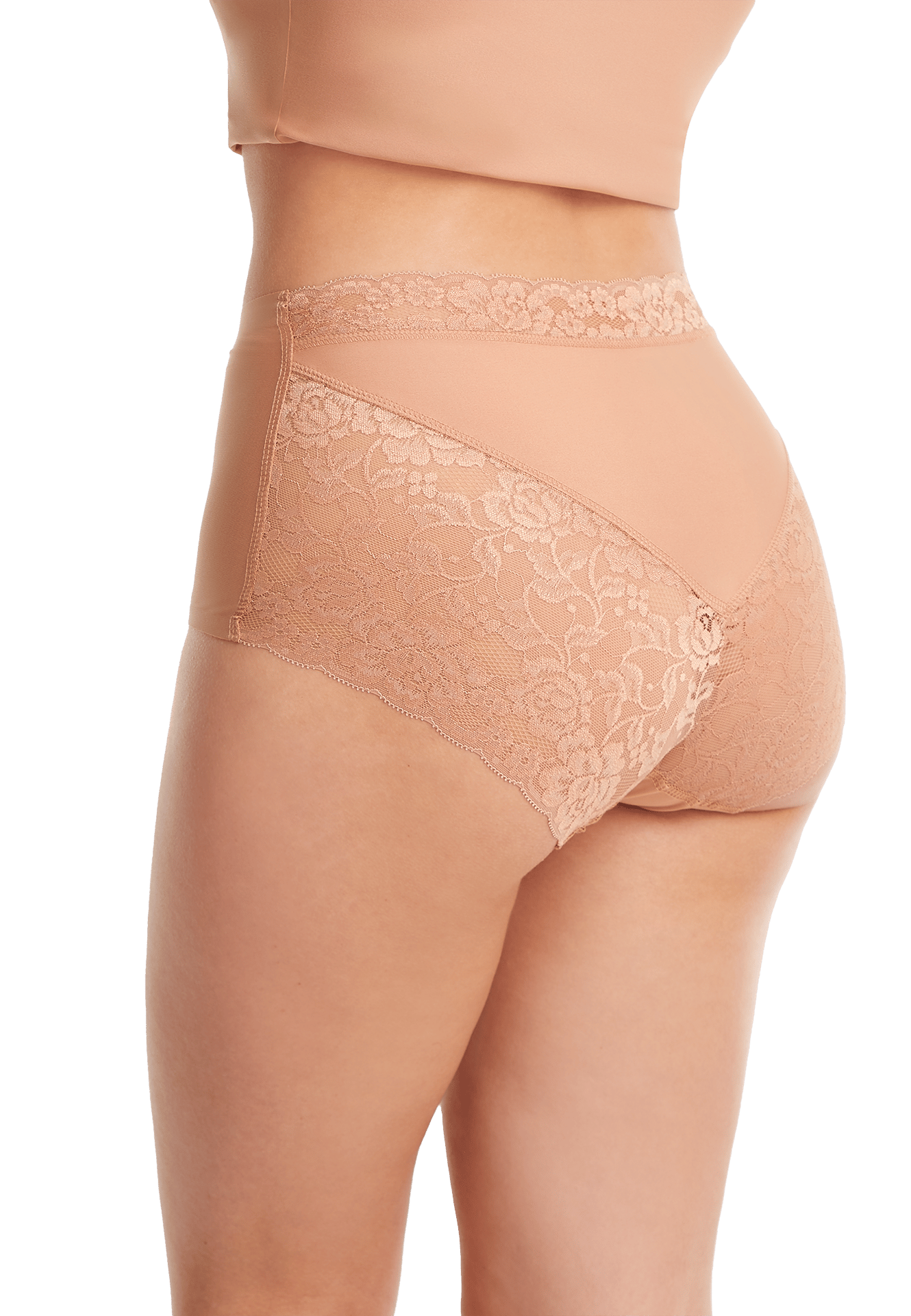 31758 secrets kanten Highwaist taille slip Kanten dames onderbroek Naadloos invisible ondergoed