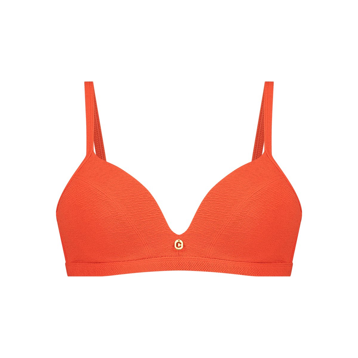 triangle bikini top summer red relief maat 36D (70D)
