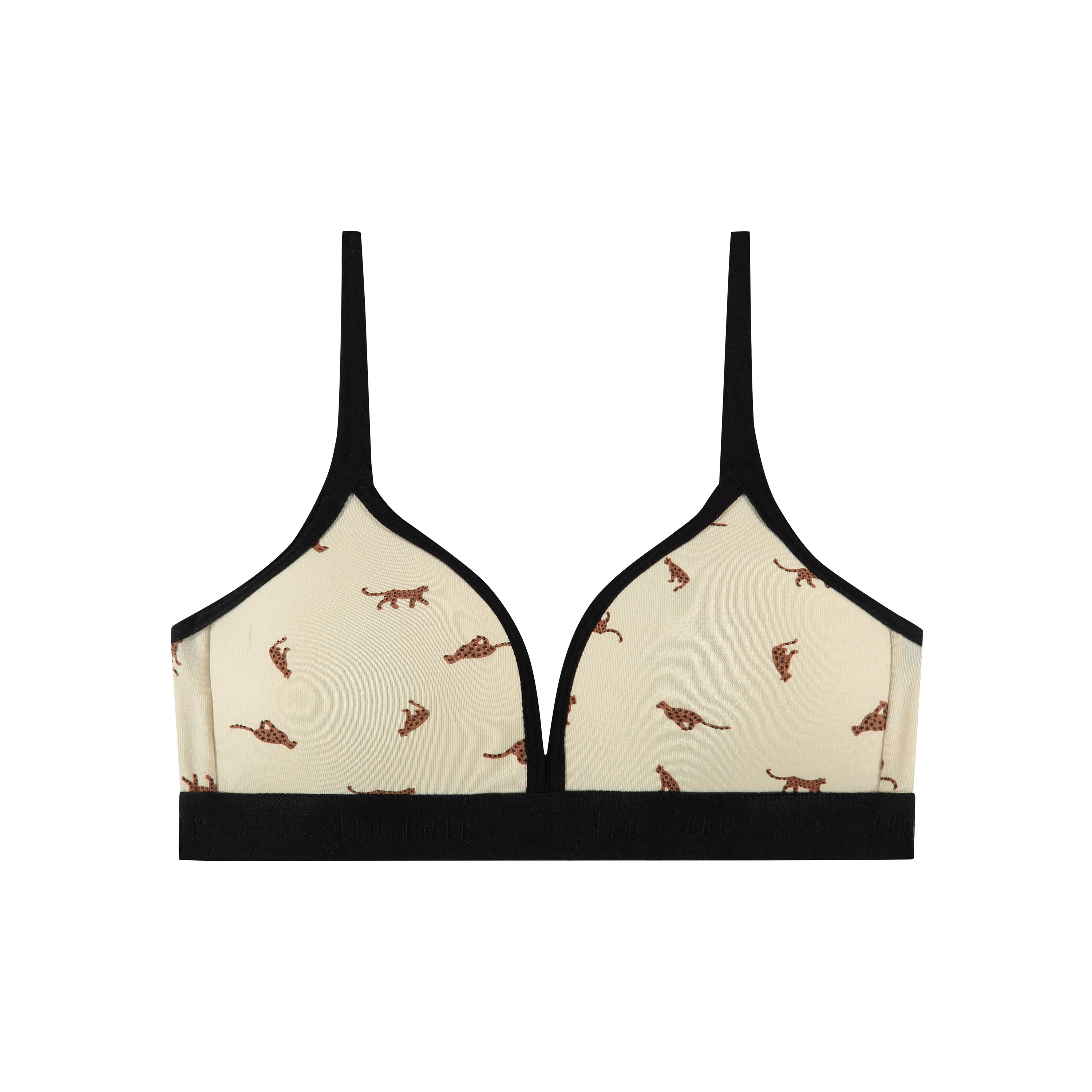 voorgevormde BH top leopard maat 34A (65A)