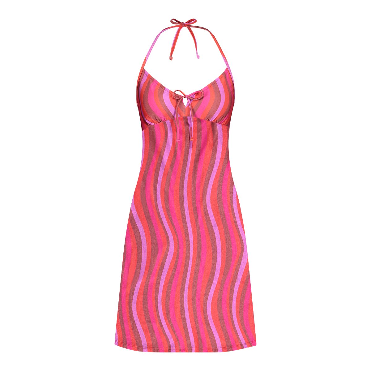 Beach dress shiny wave maat M