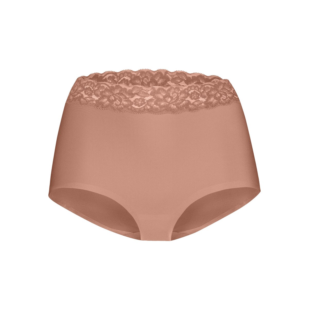 High waist met kant pink nut maat M