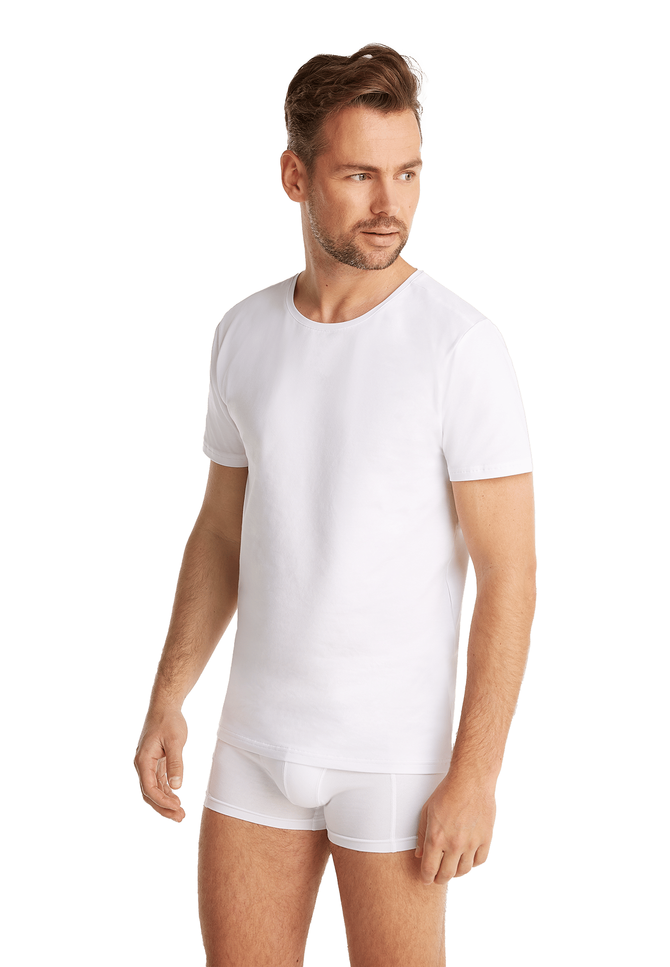 2 Pack heren ondershirts biologisch katoen Mannen T shirts korte mouwen Wit en zwart