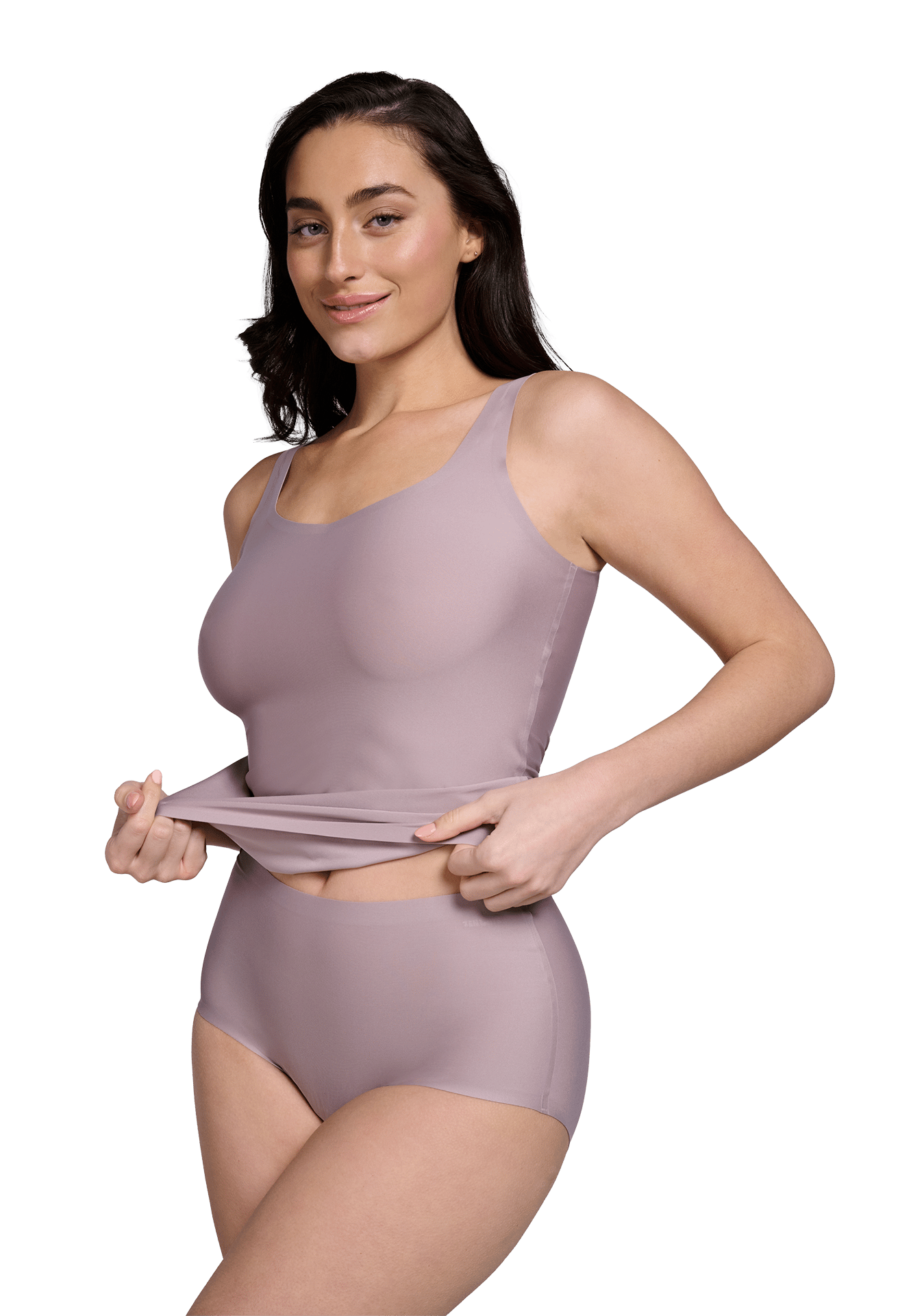 Ten Cate Secrets Maxi slip dames Invisible Colours Hoge dames taille slips Onzichtbaar Naadloos beige slips