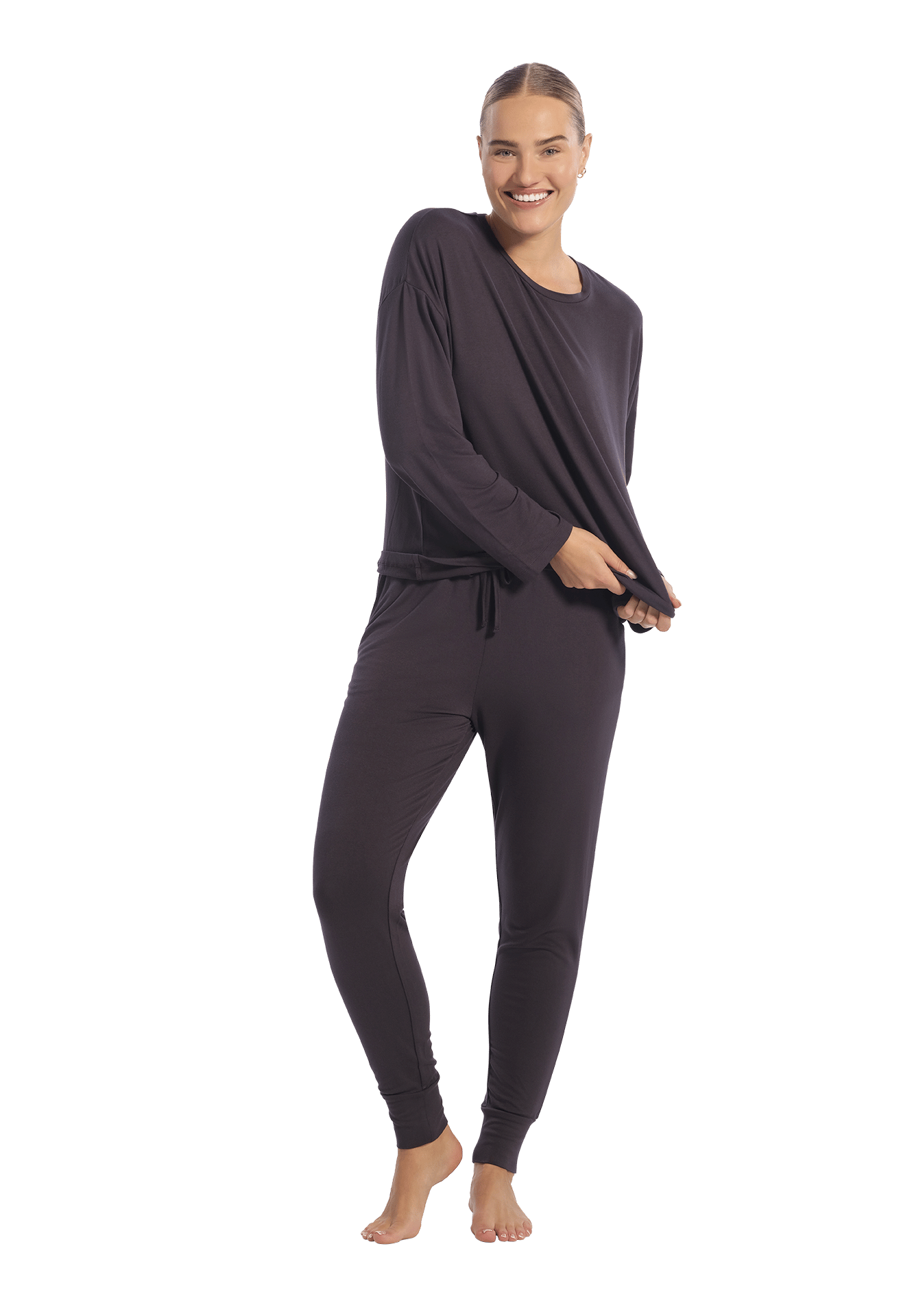 Pyjama set antra grey maat L