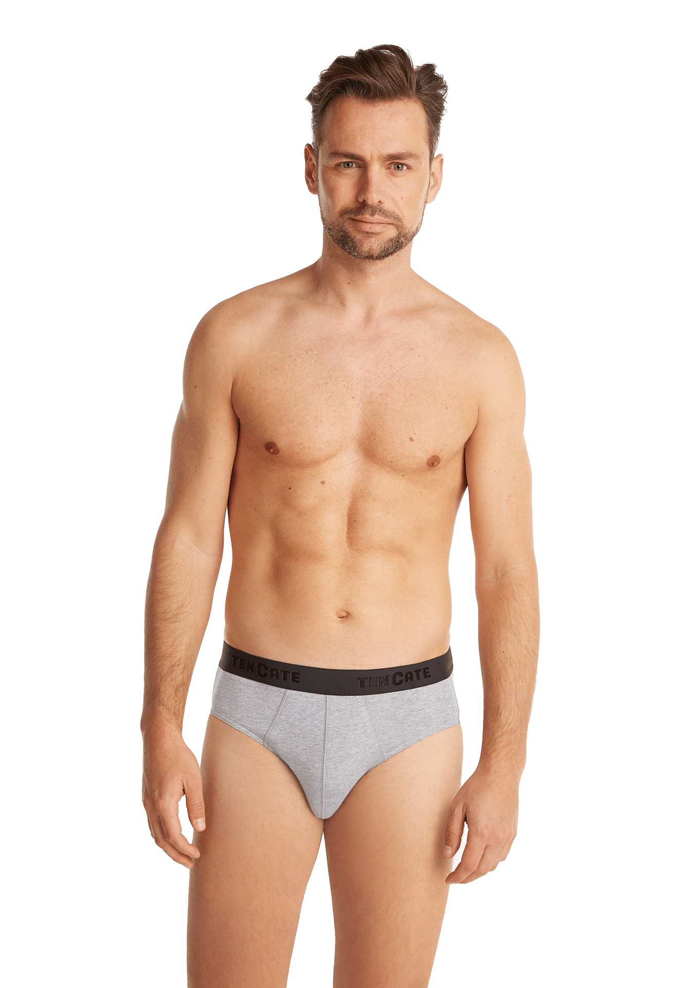Basics 2 Pack heren sportslips 32319 Heren slips met elastische band Biologisch katoen Mannen ondergoed