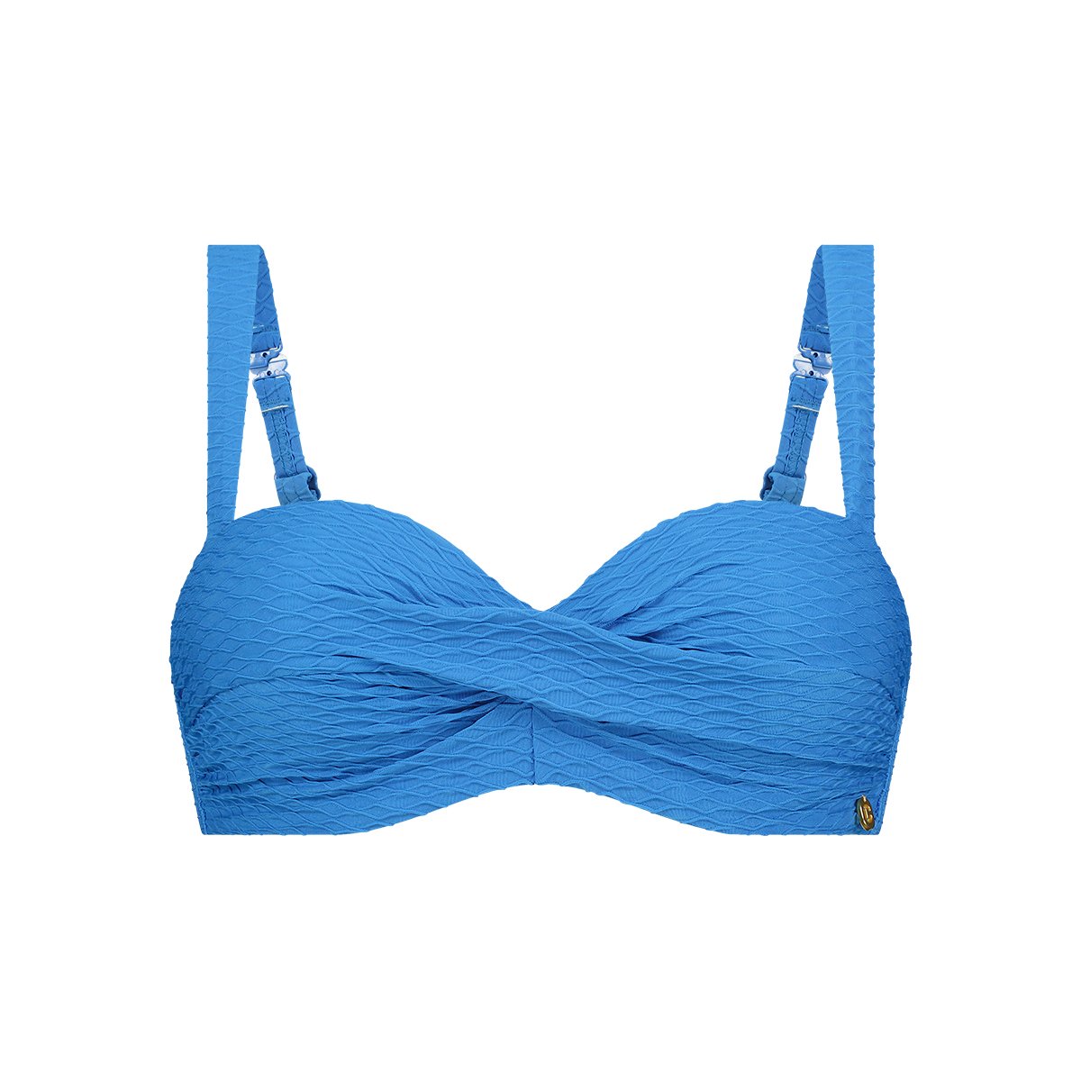 Twisted bikini top blue snake maat 36C (70C)
