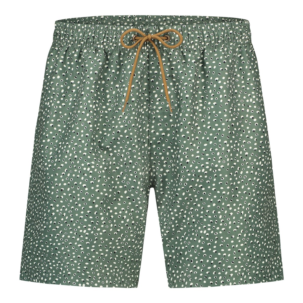 zwemshorts dots green maat M