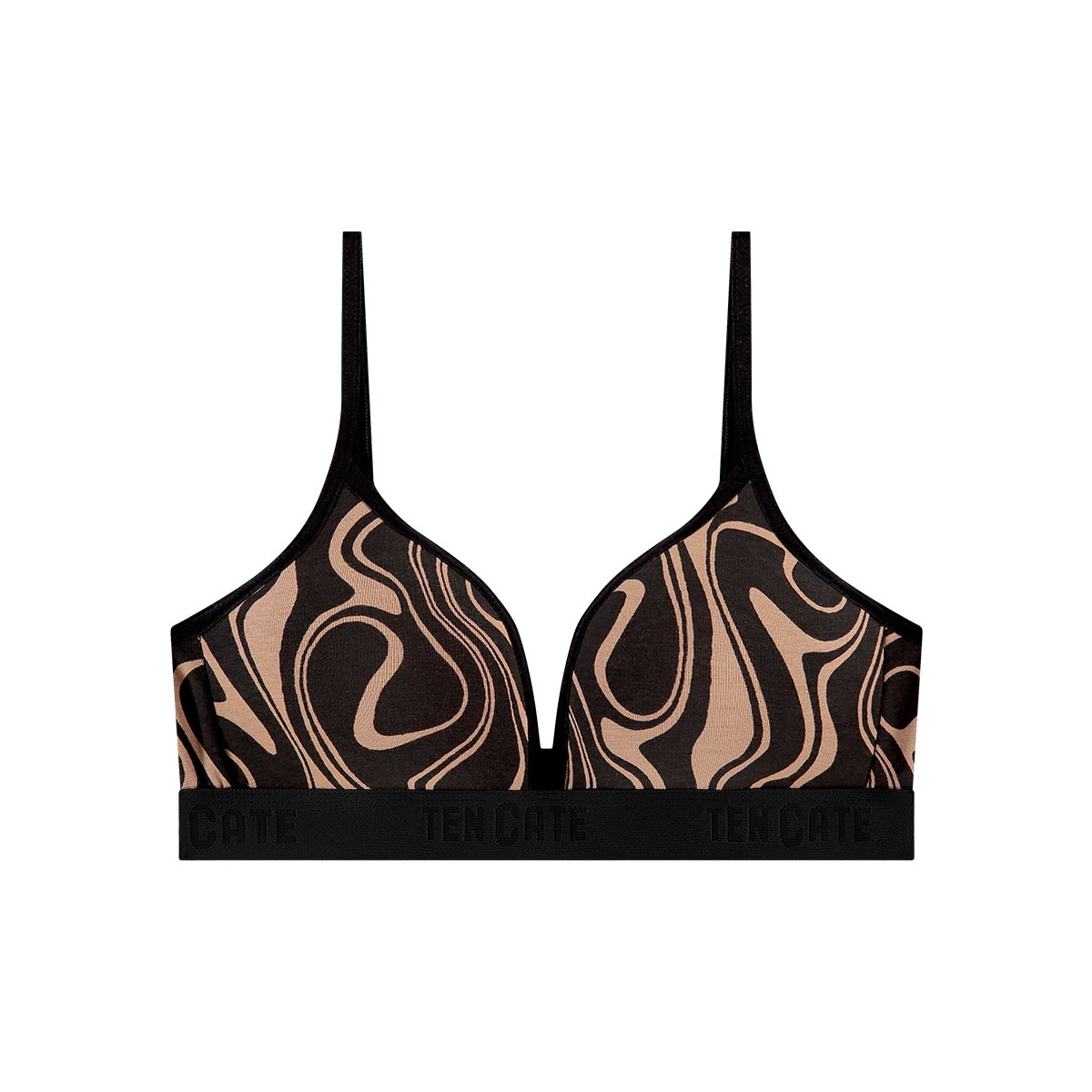 voorgevormde BH top seventies hazelnut maat 34A (65A)