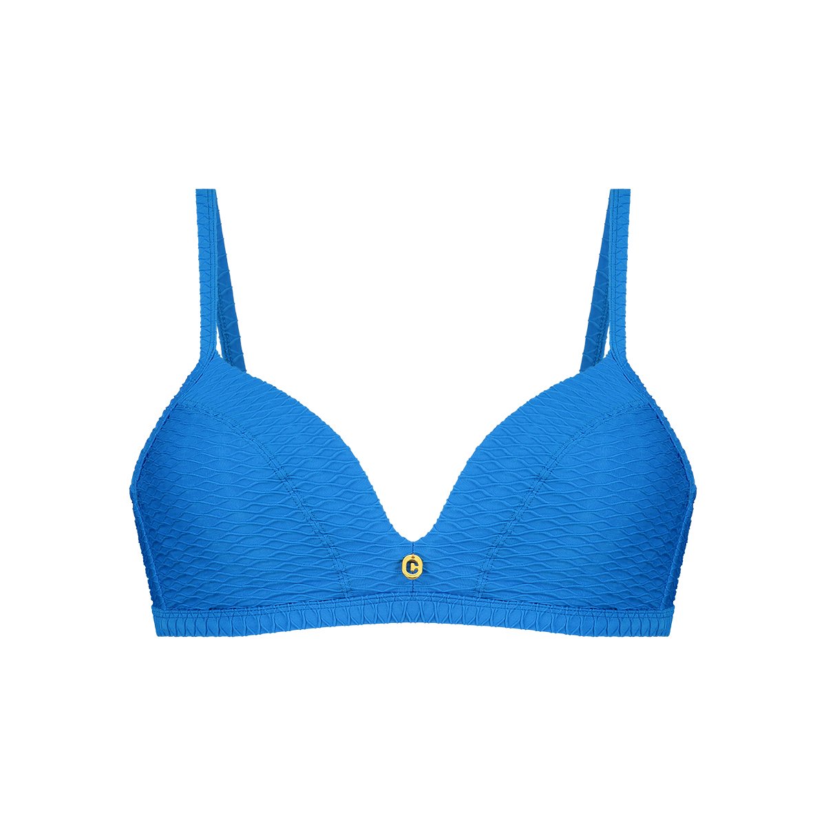 triangle bikini top blue snake maat 36C (70C)
