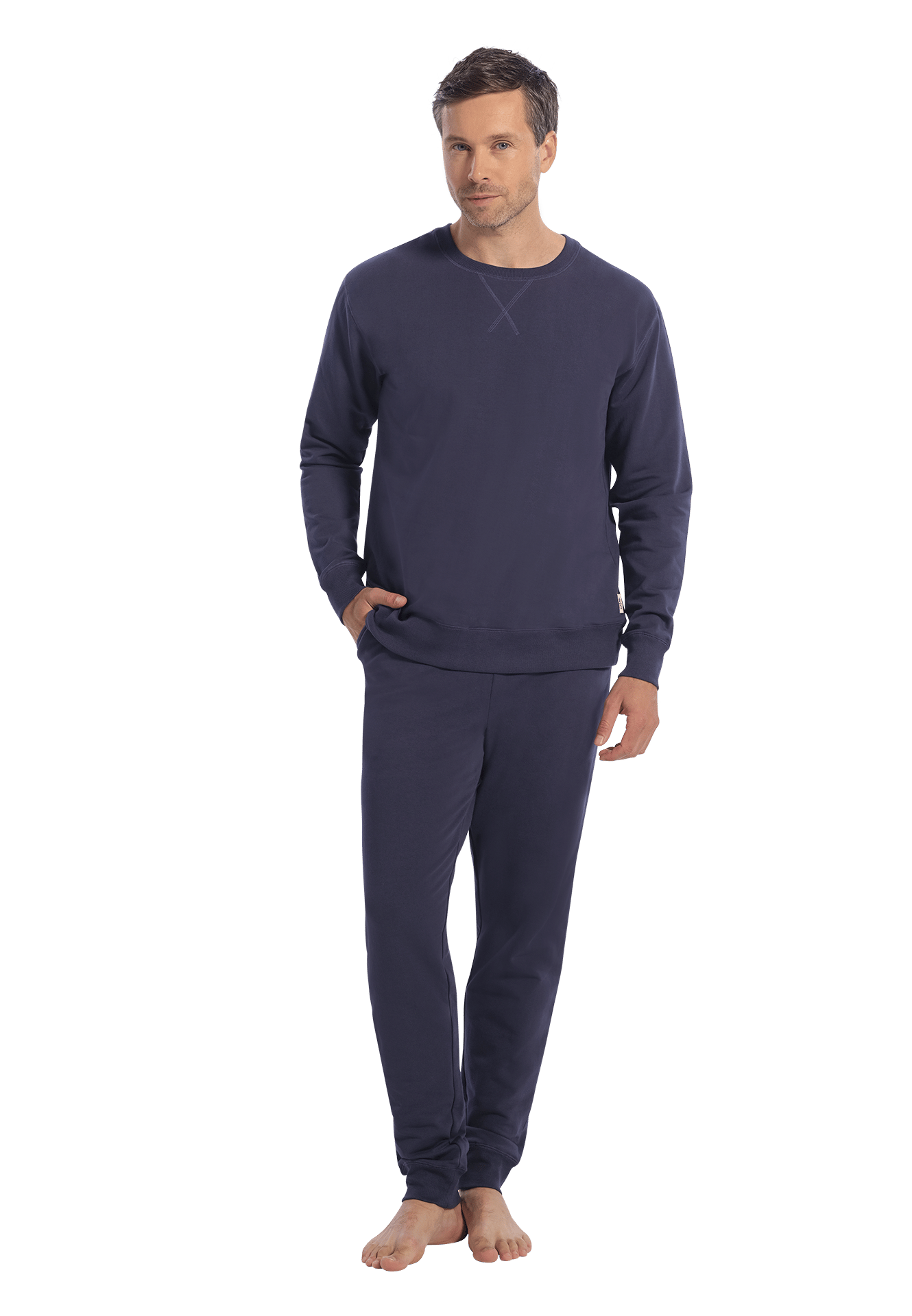 Broek navy indigo maat 2XL