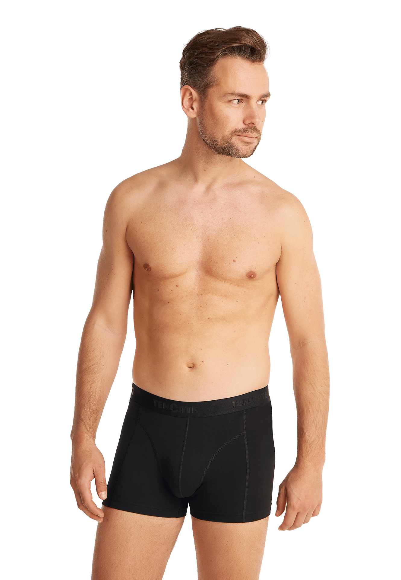 2 Pack Basics Heren Shorty 32321 Comfortabele Heren boxershorts Heren onderbroeken Zwart, donkerblauw, grijs