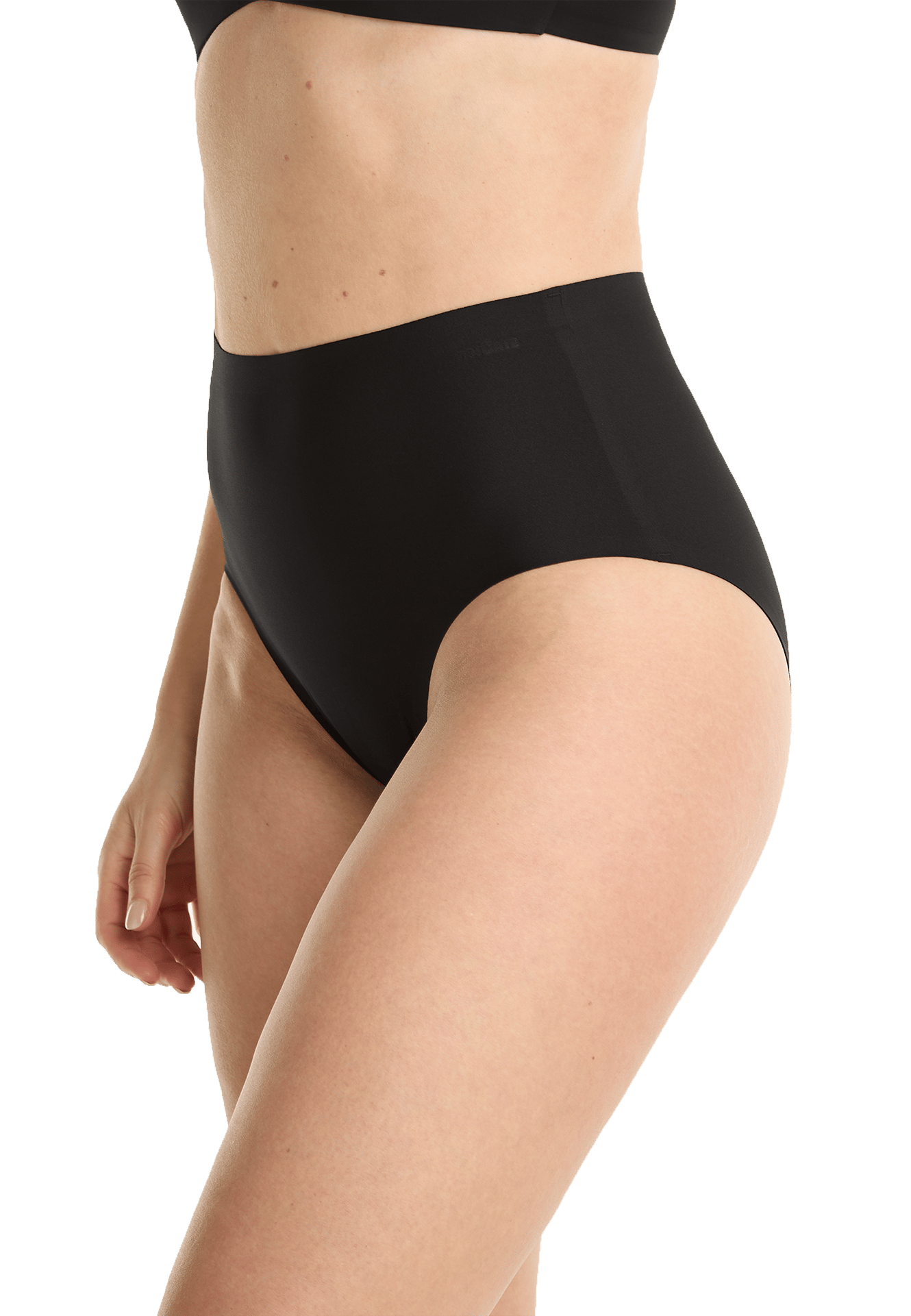 La Culotte haute Ten Cate Secrets pour Femmes présente les caractéristiques suivantes: La culotte haute Ten Cate Secrets pour femme est un sous-vêtement sans couture avec une taille haute, fait de matériau respirant et doux. Spécifications:  Coupe: ajustée; bande élastique à la taille; sans couture; ouverture haute pour les jambes Couleur: noir Matériaux: 88% polyester - 12% élasthanne