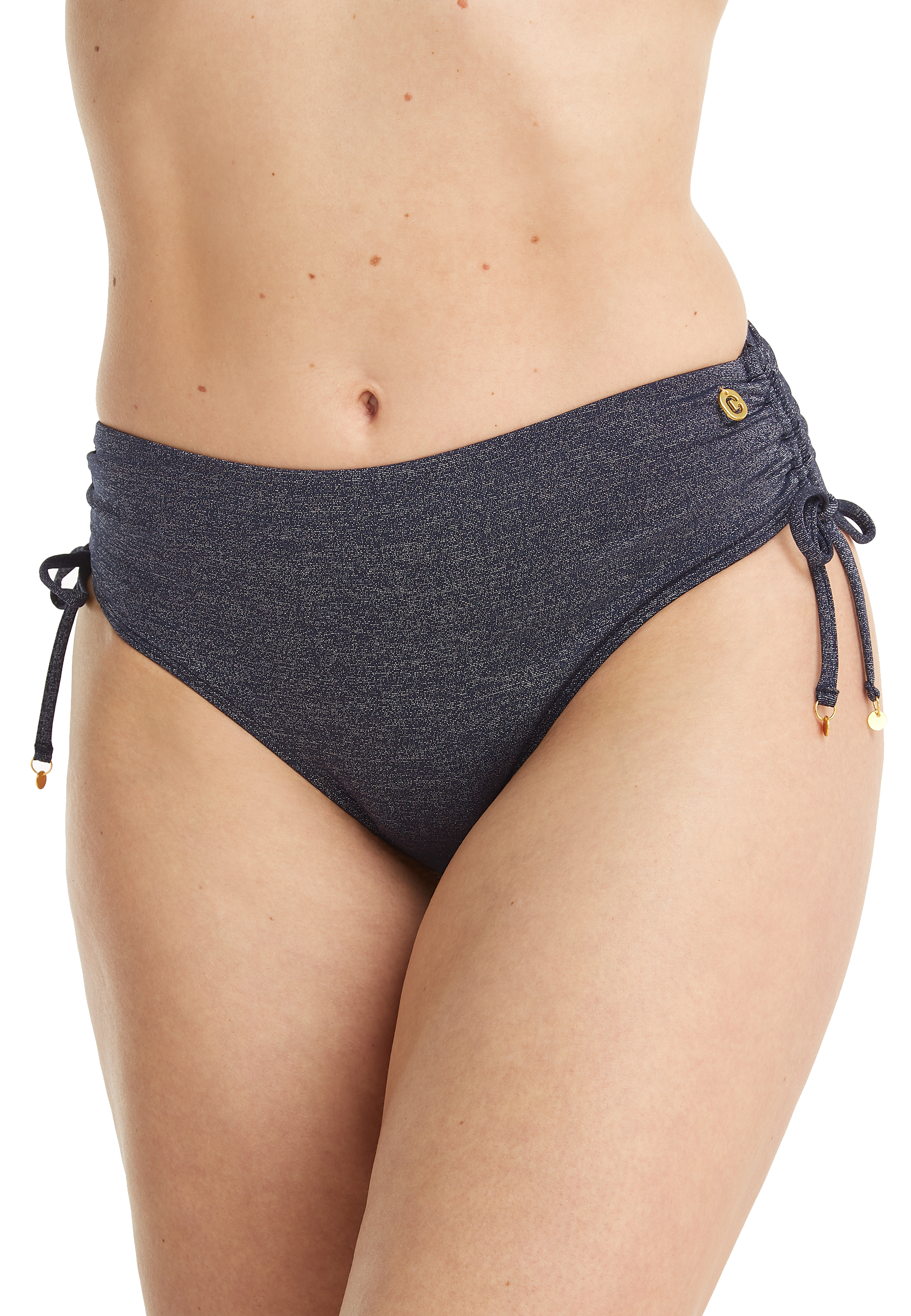 Midi bow bikini bottom royal blue 