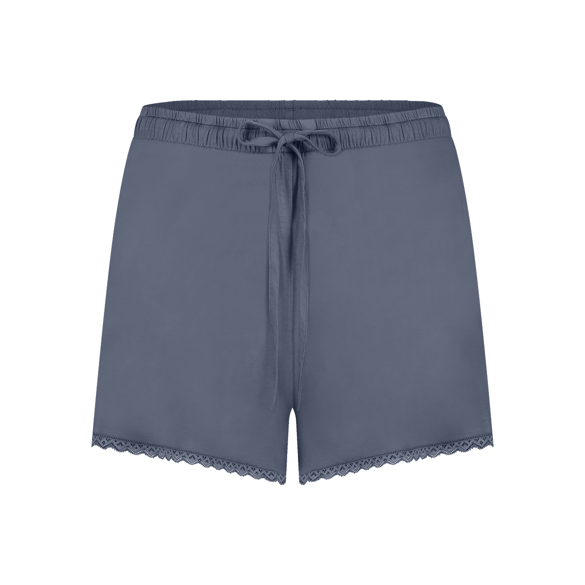 shorts met kant indigo blue