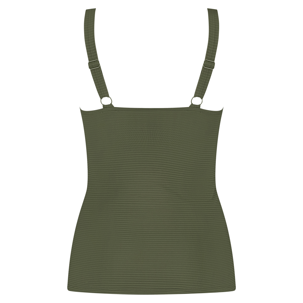 V-neck tankini top deep olive 