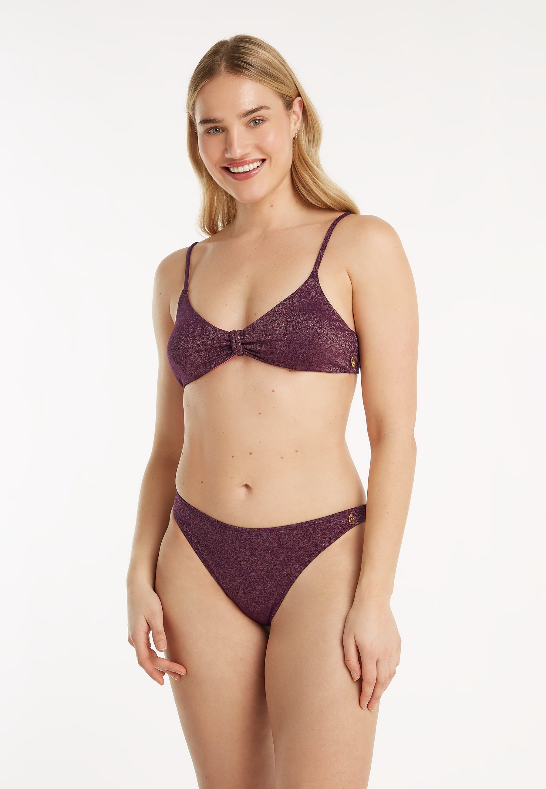 Bralette bikini wine red