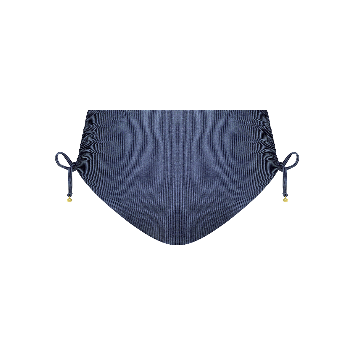 Bikini bottom midi bow shiny indigo