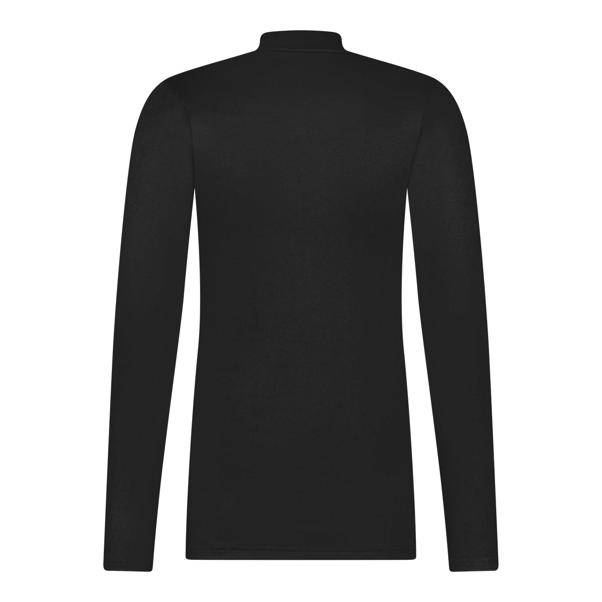 Thermo long sleeve high neck zipper zwart 