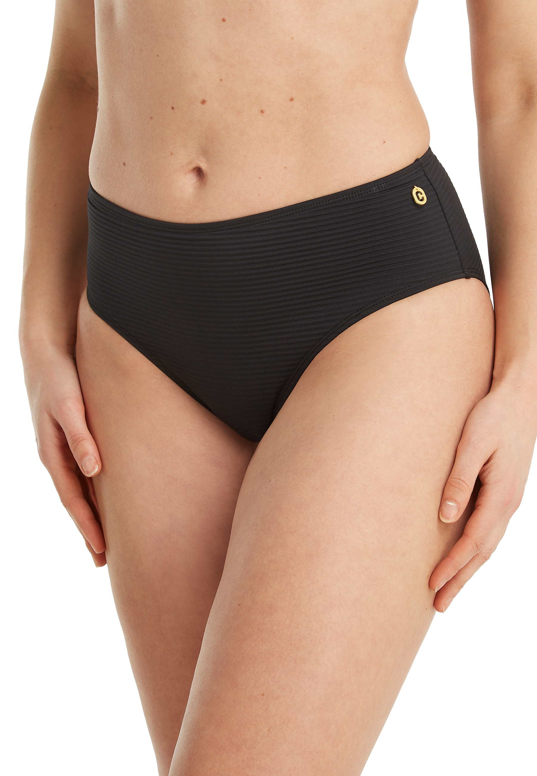 Midi bikini bottom zwart 