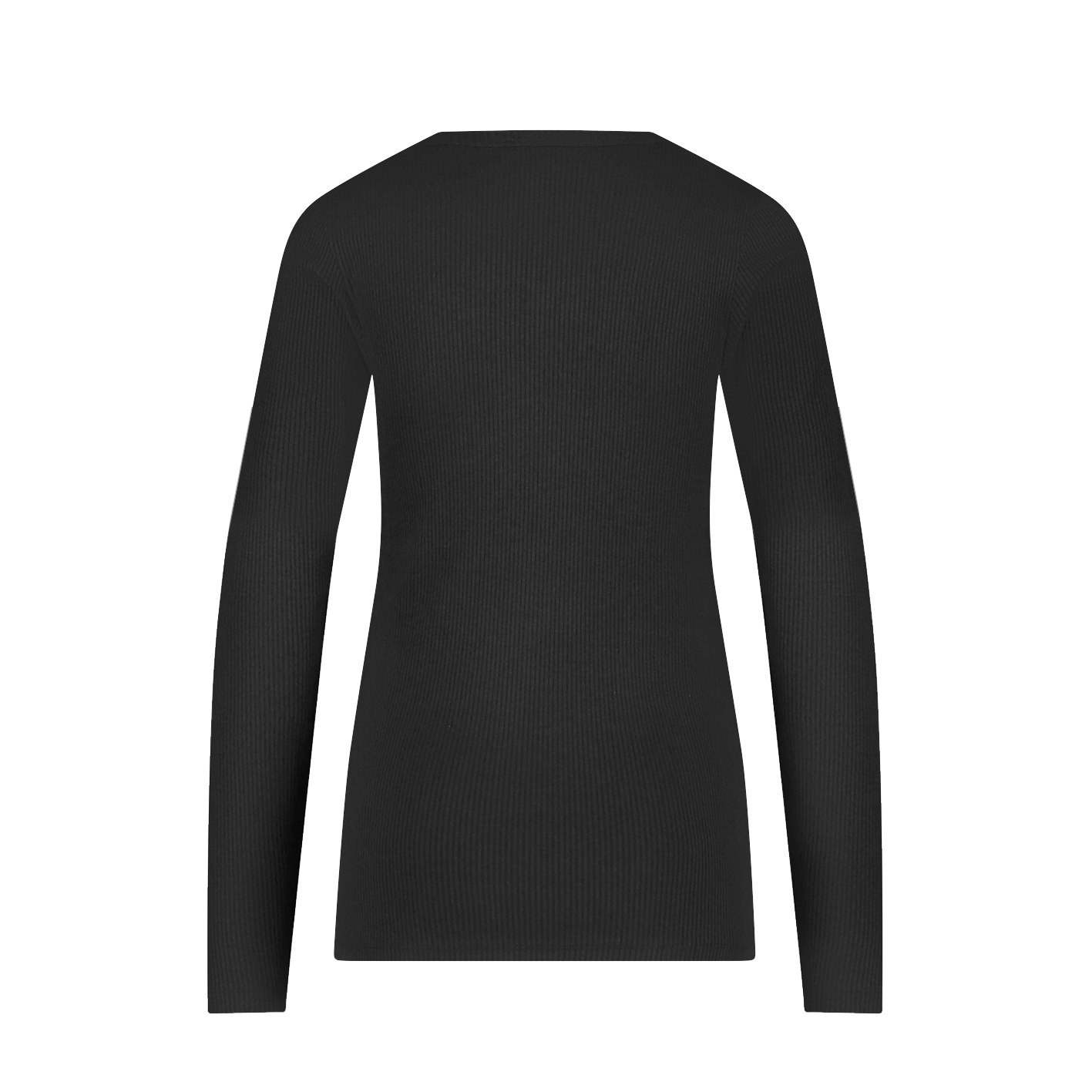 Thermo long sleeve zwart rib