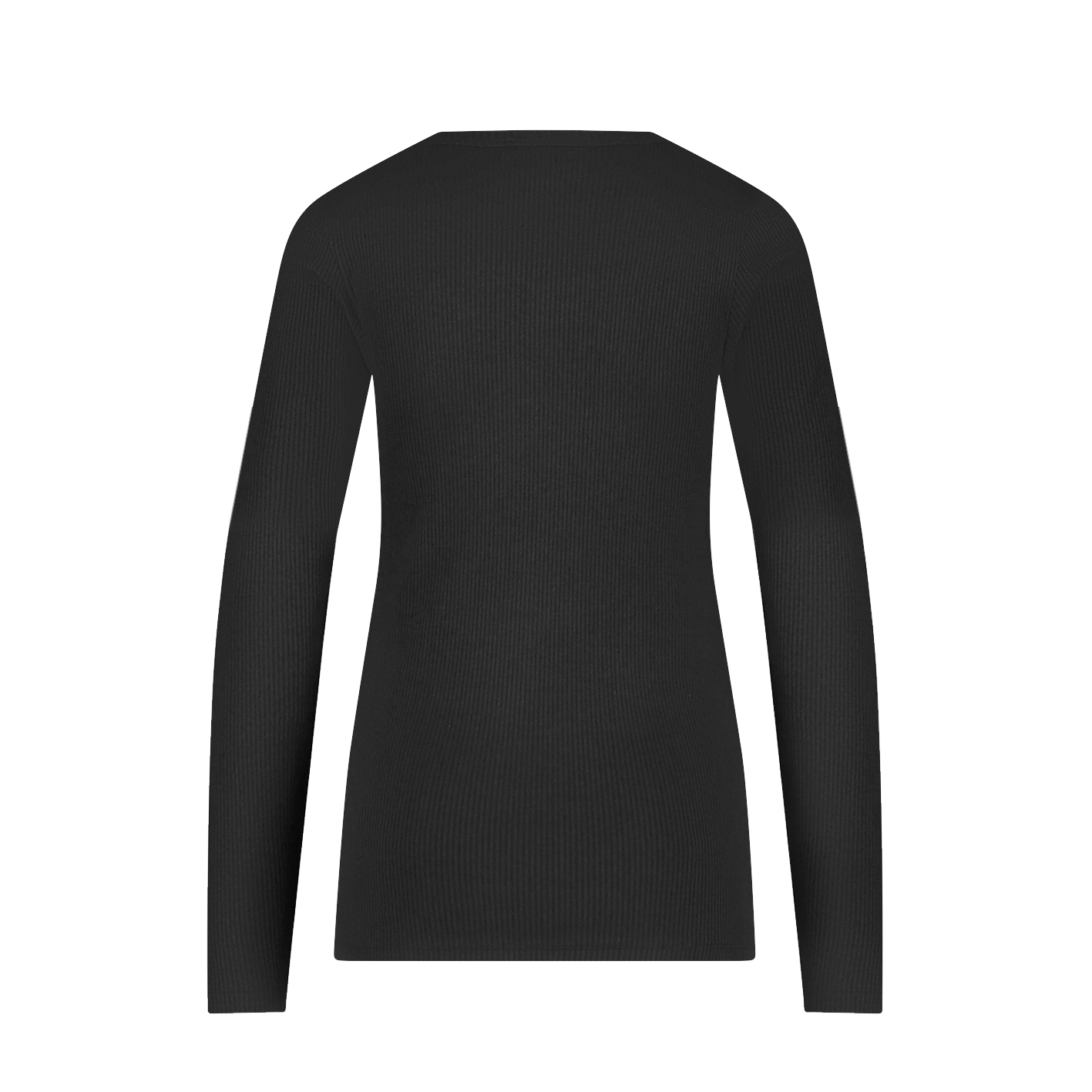 Thermo long sleeve zwart rib Thermo long sleeve zwart rib