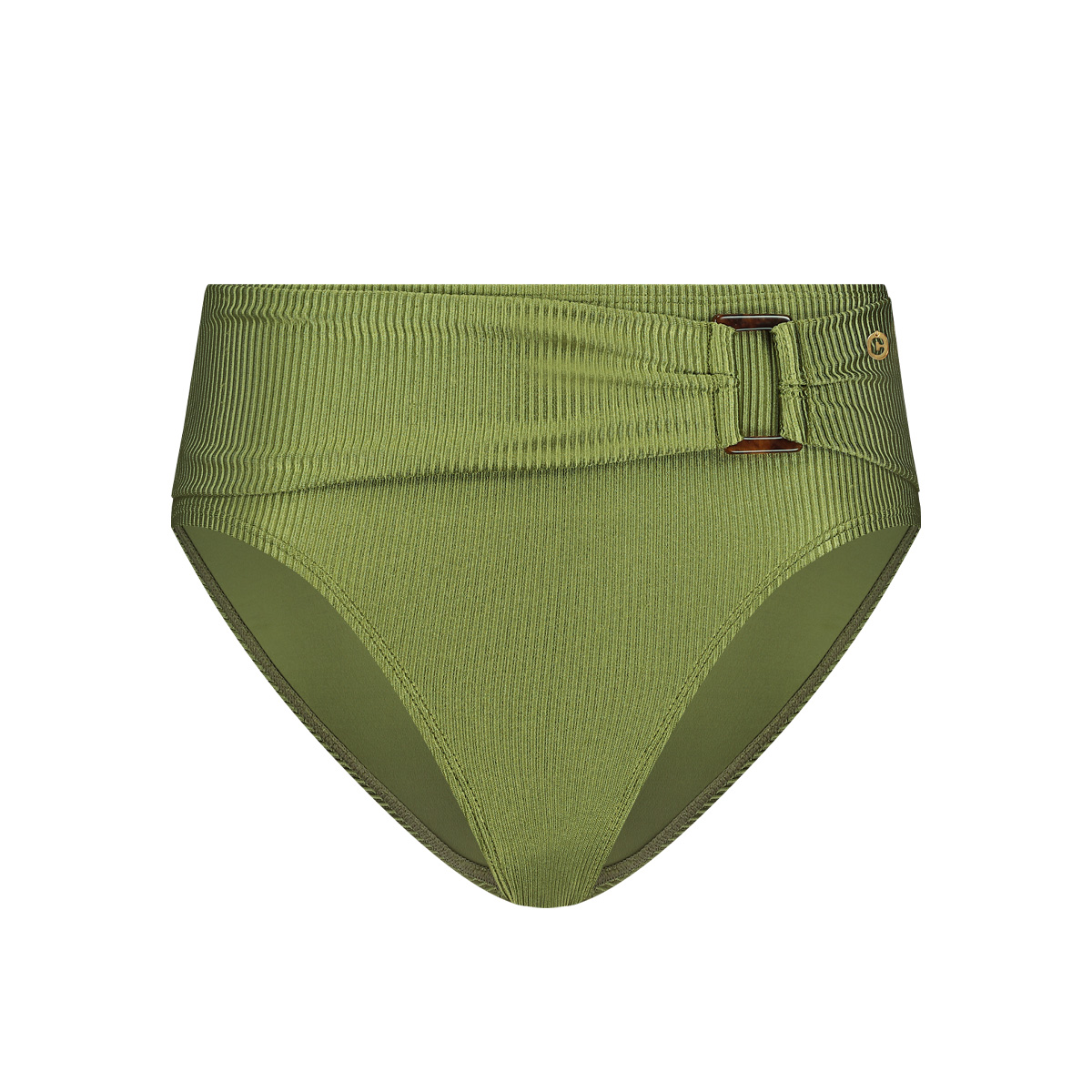 Bikini bottom buckle shiny green