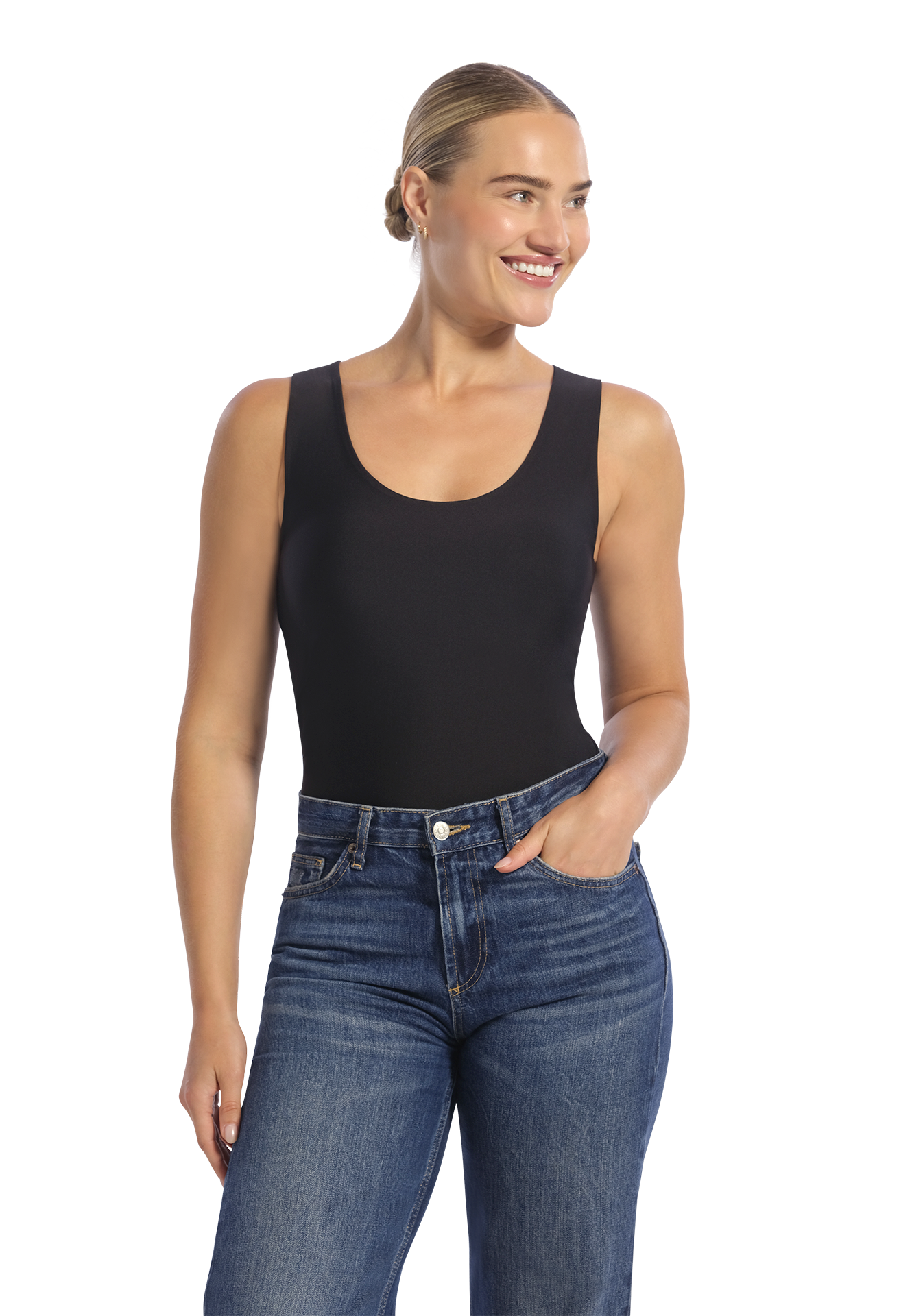 Ten Cate - Secrets Singlet Double Layer Zwart - maat L - Zwart