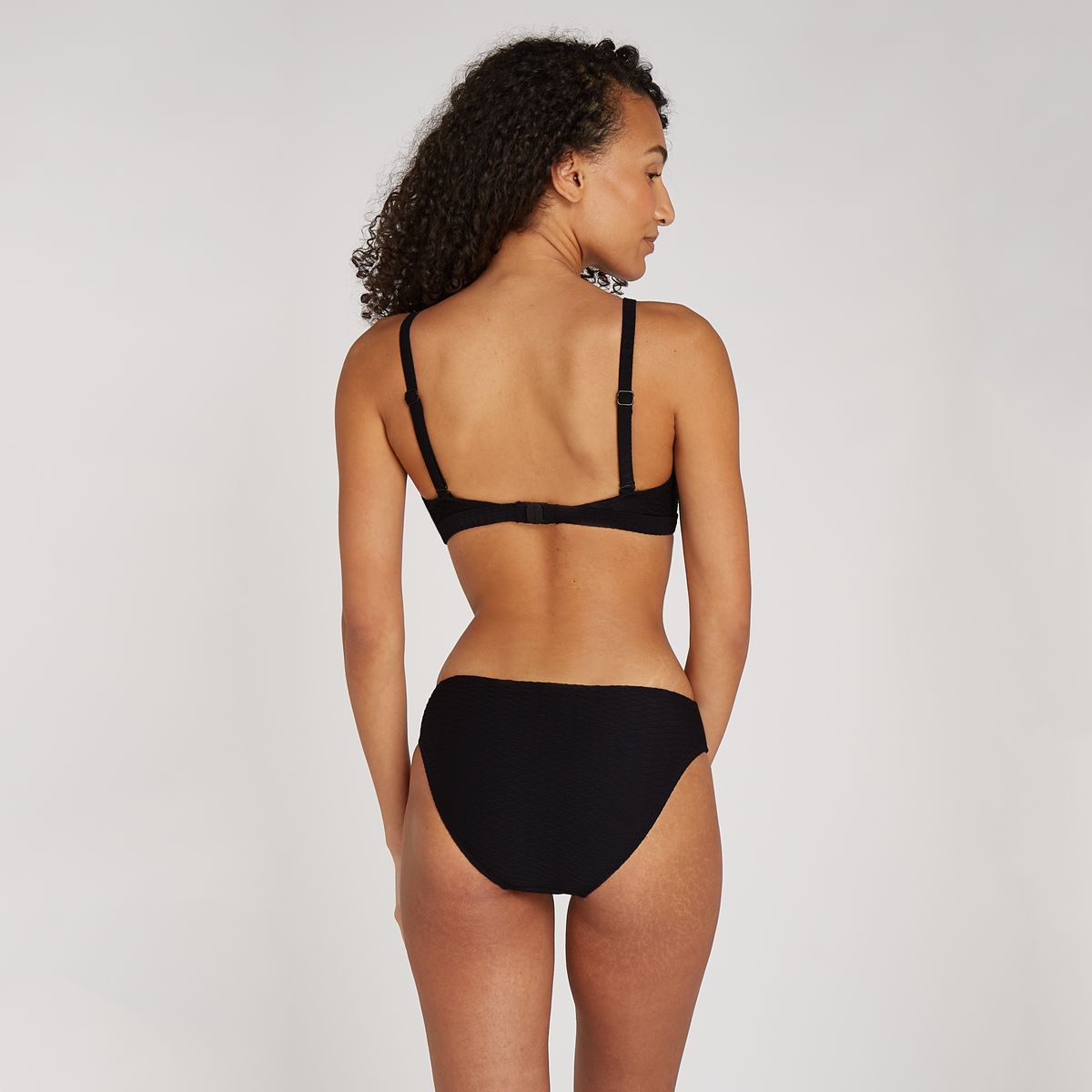 knot bikini bottom black snake