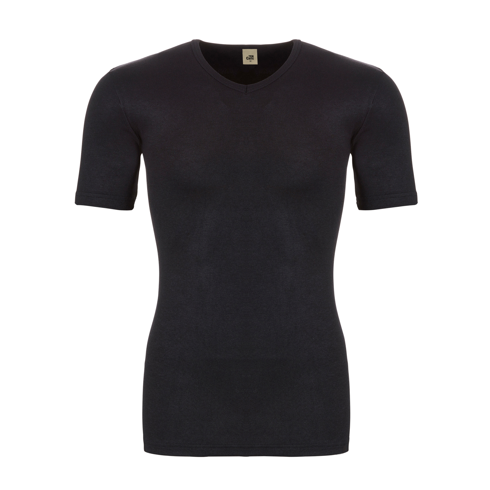 Thermo t-shirt v-hals zwart