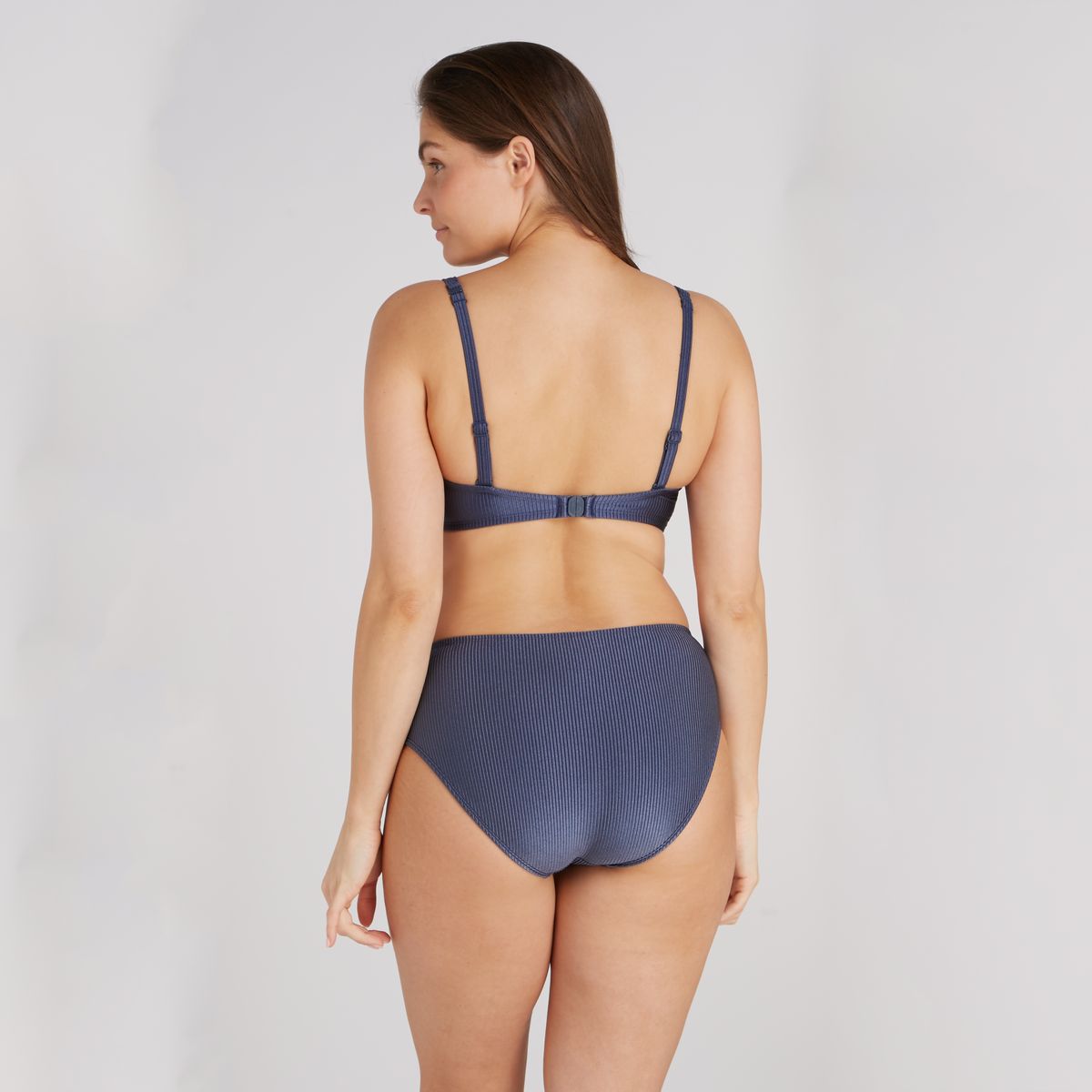 Bikini bottom midi shiny indigo