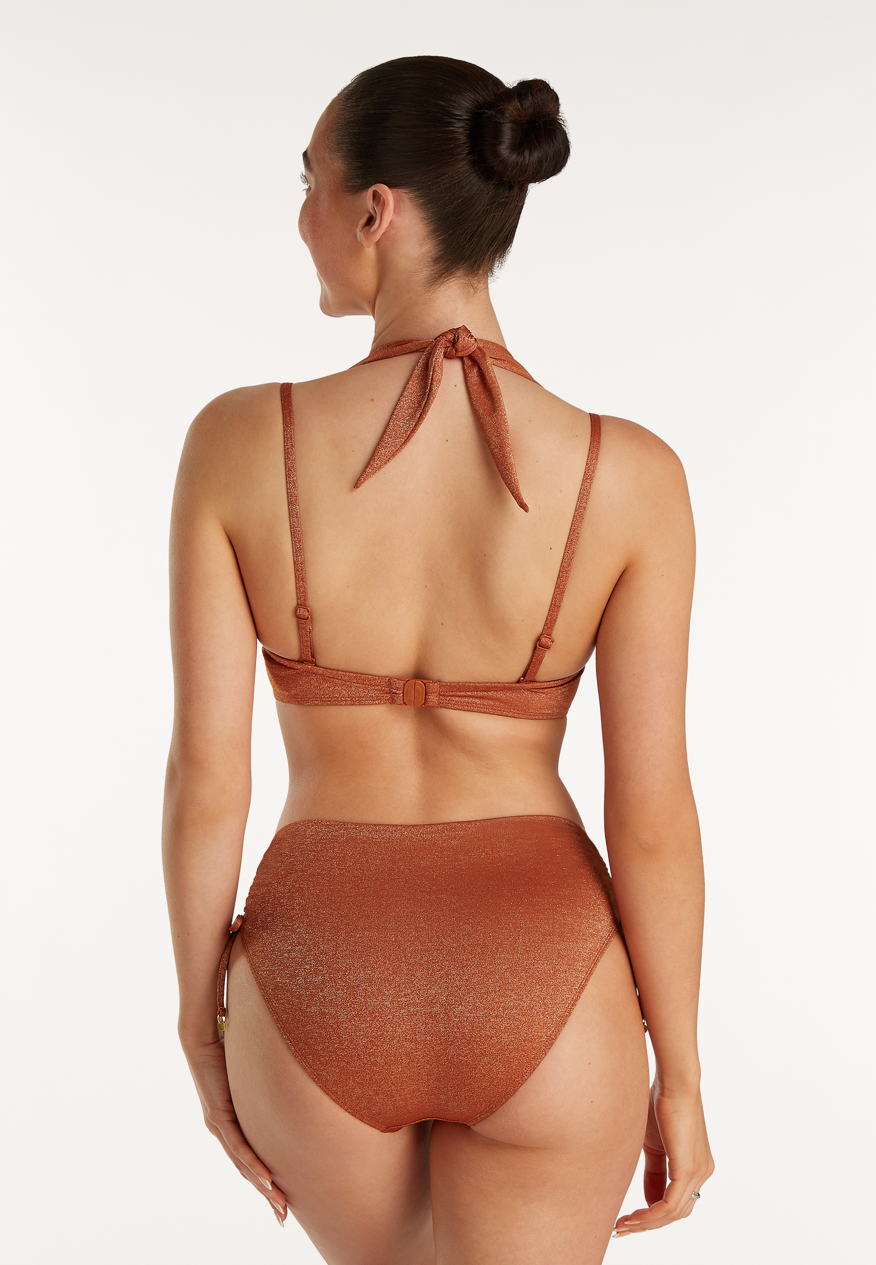 Multiway bikini top warm caramel