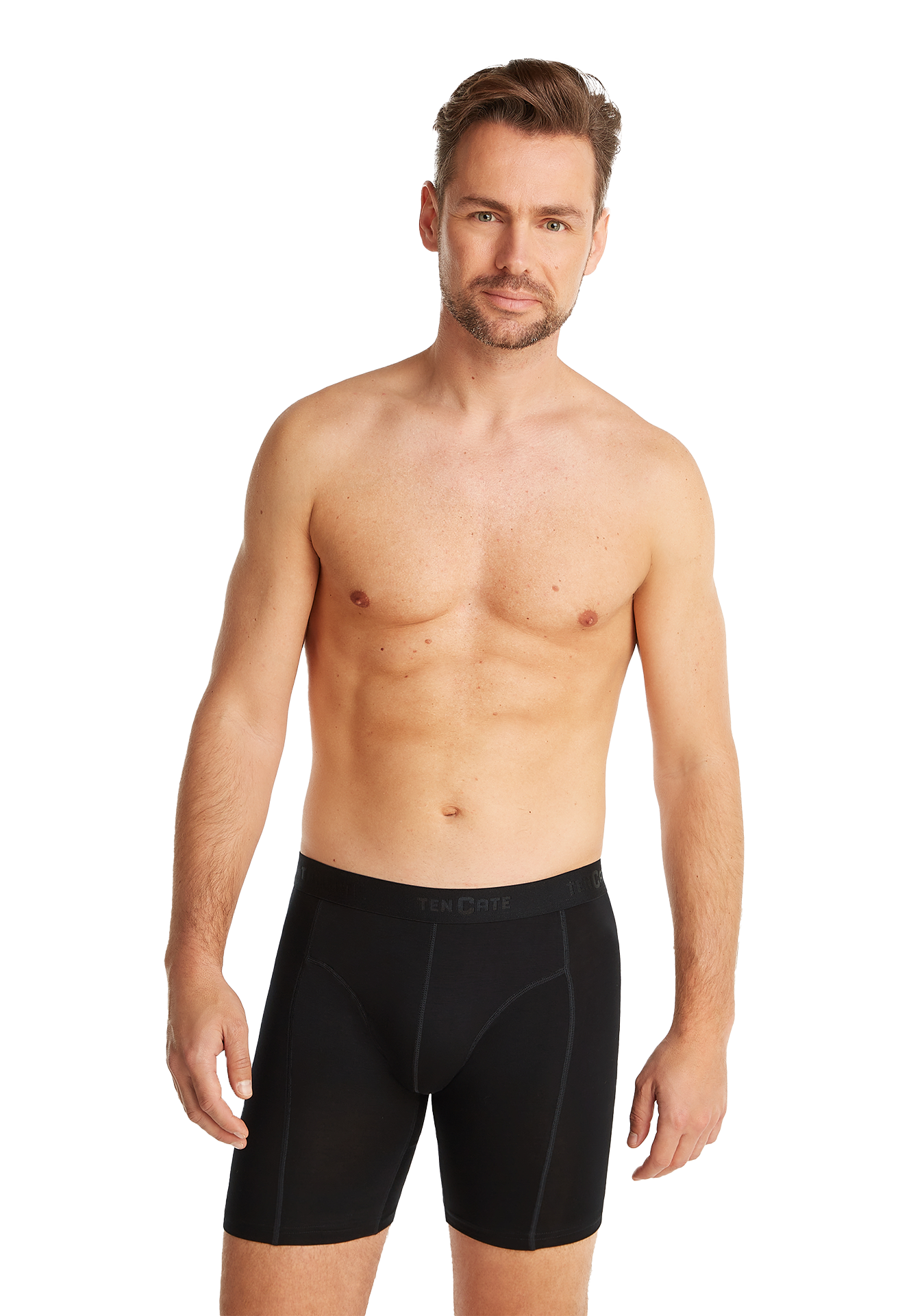 Ten Cate Bamboe boxershort heren Long 2-Pack  - L  - Zwart