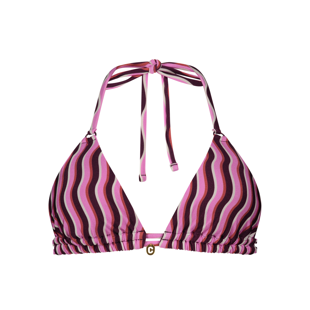 Triangle removable padding bikini groovy wave 