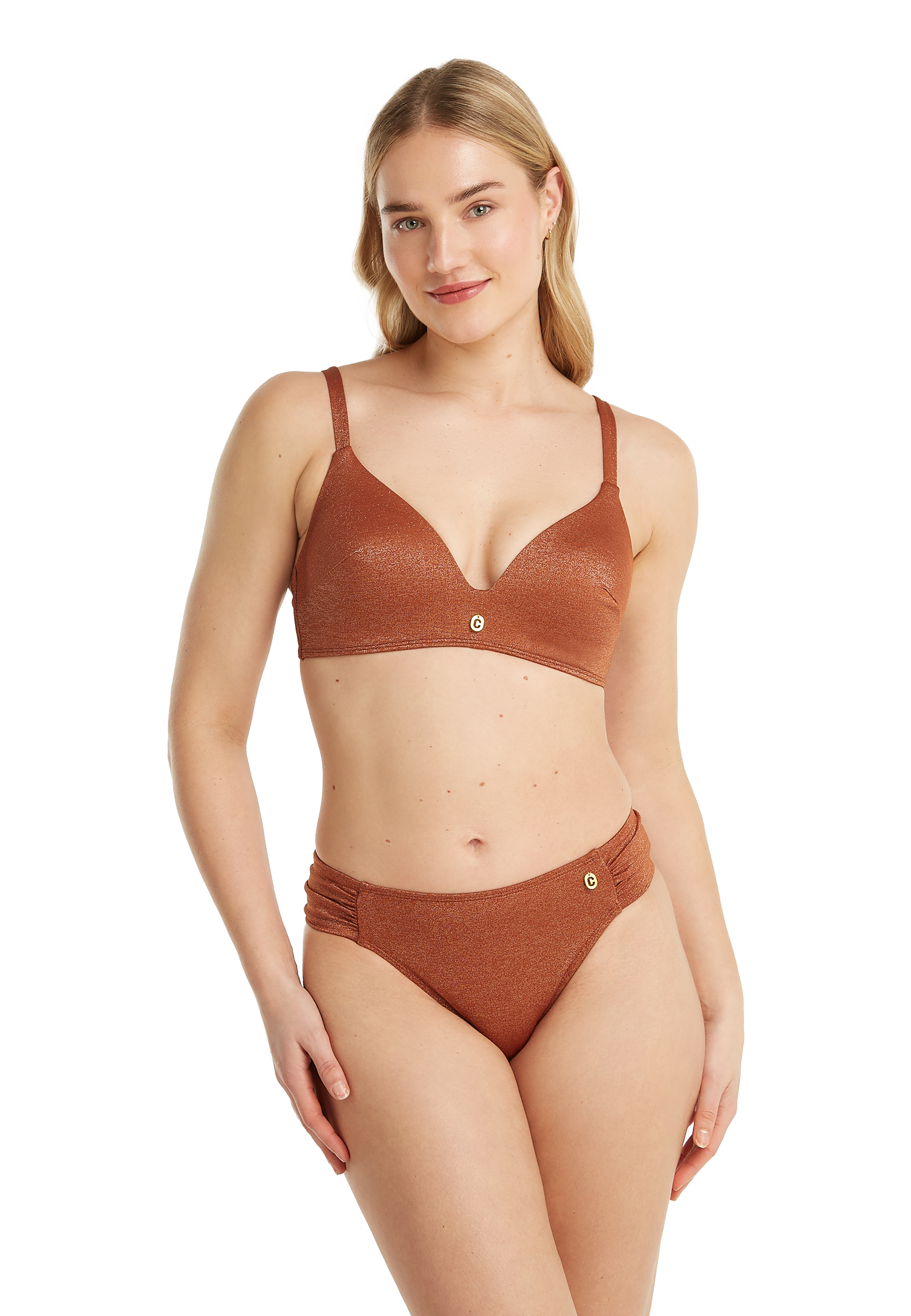 Sash bikini bottom warm caramel 