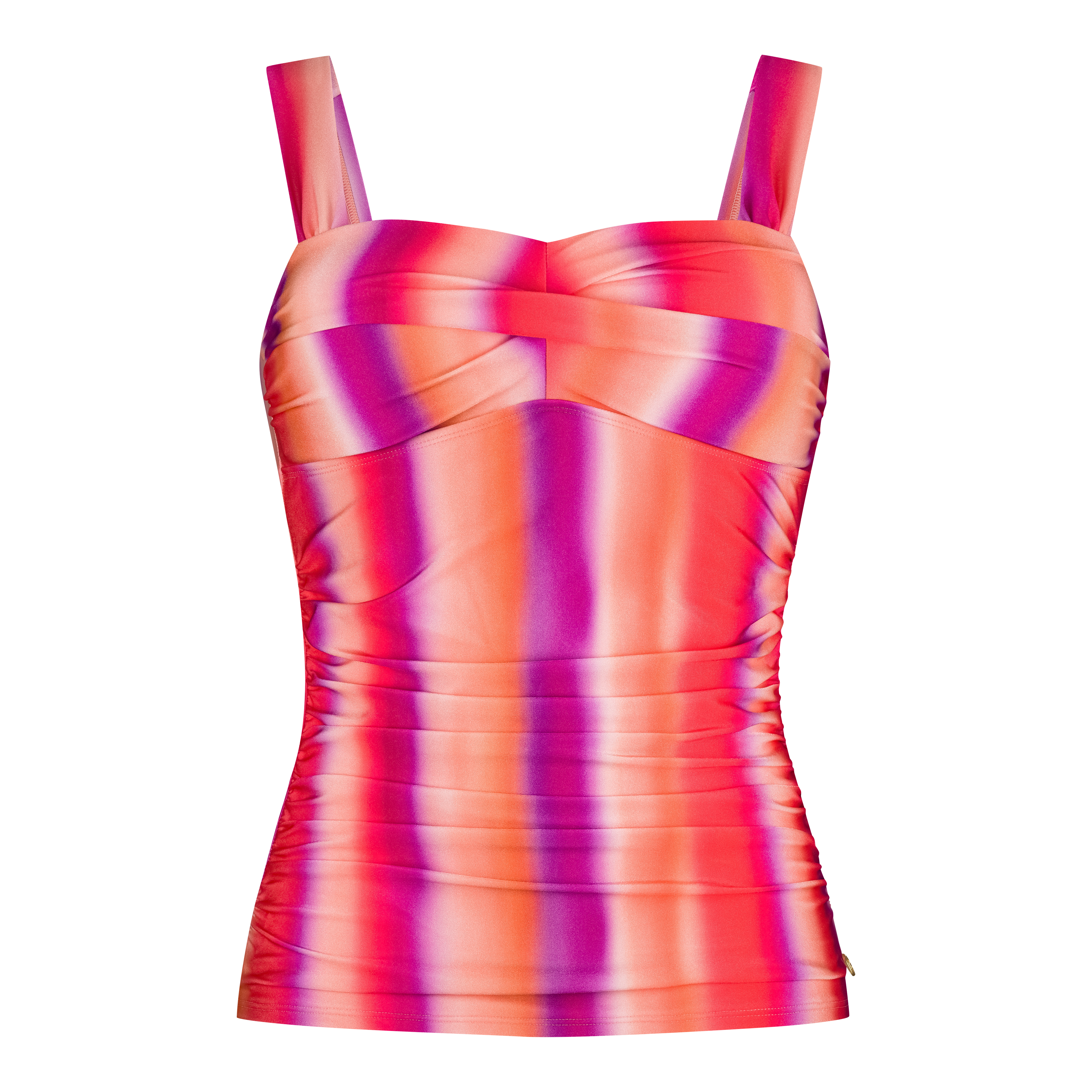 Twisted tankini top gradient 