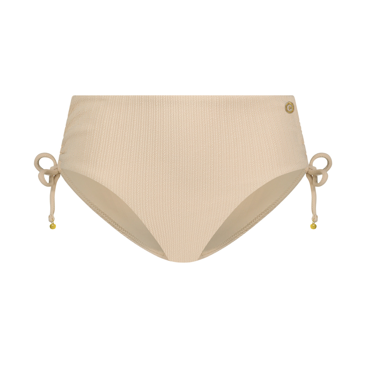 Bikini bottom midi bow off white relief