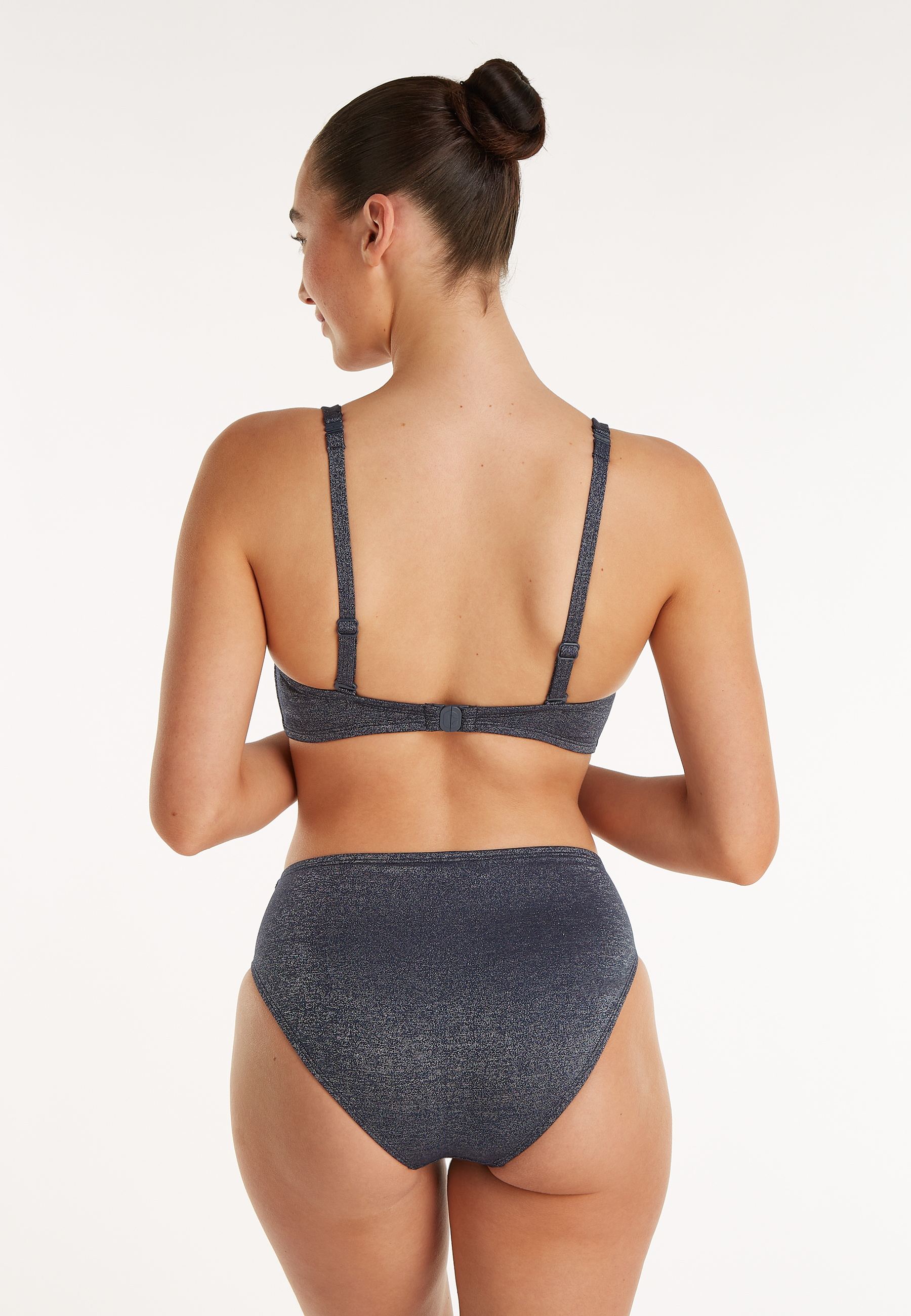 Twisted bikini top royal blue 