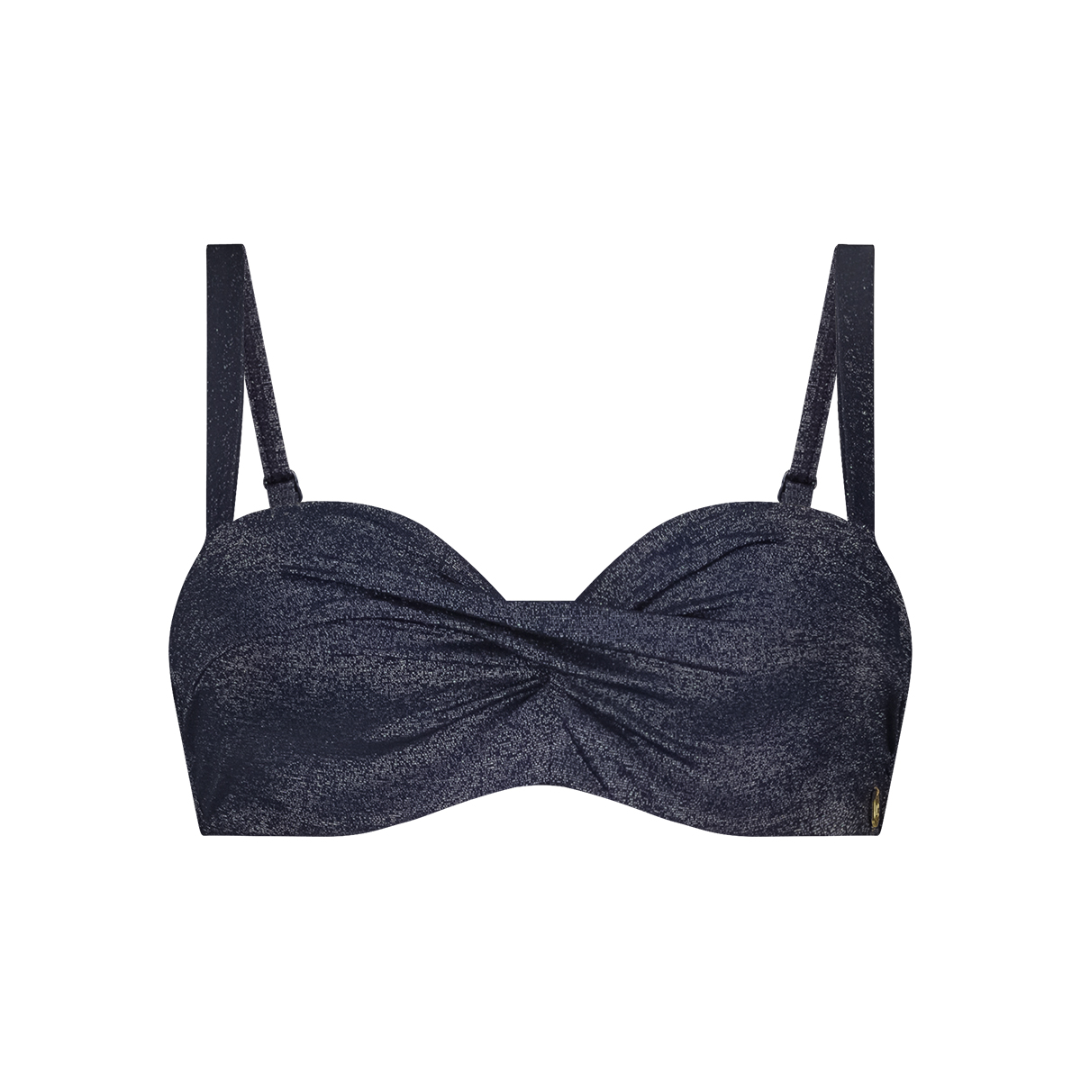 Twisted bikini top royal blue 
