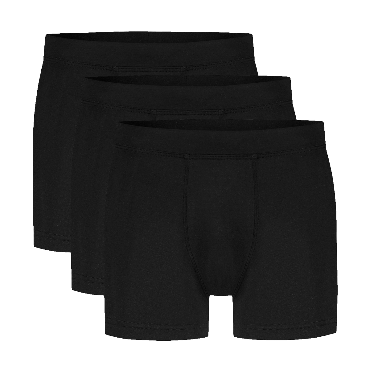 Classic shorts zwart 3-pack 