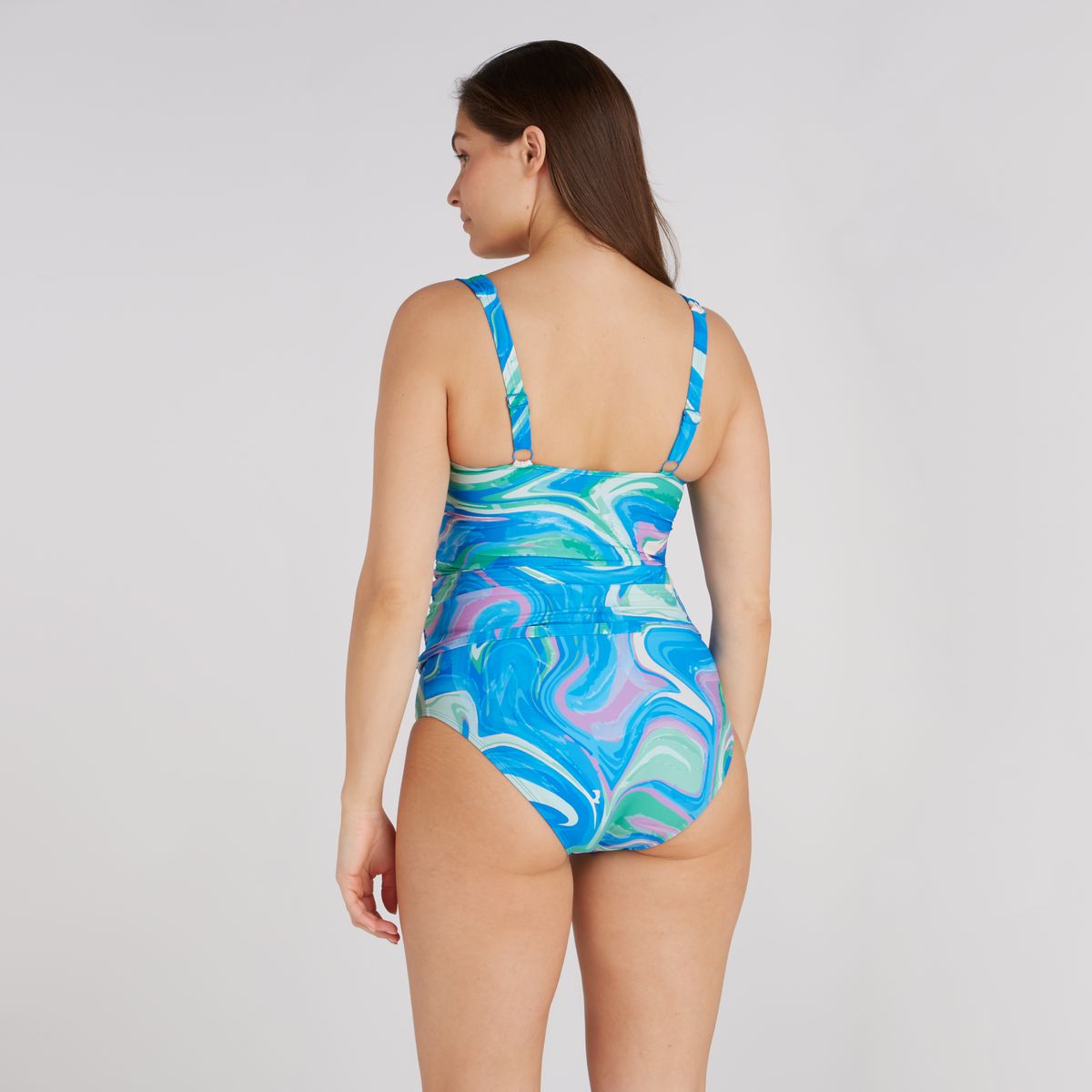 Tankini top twisted swirl